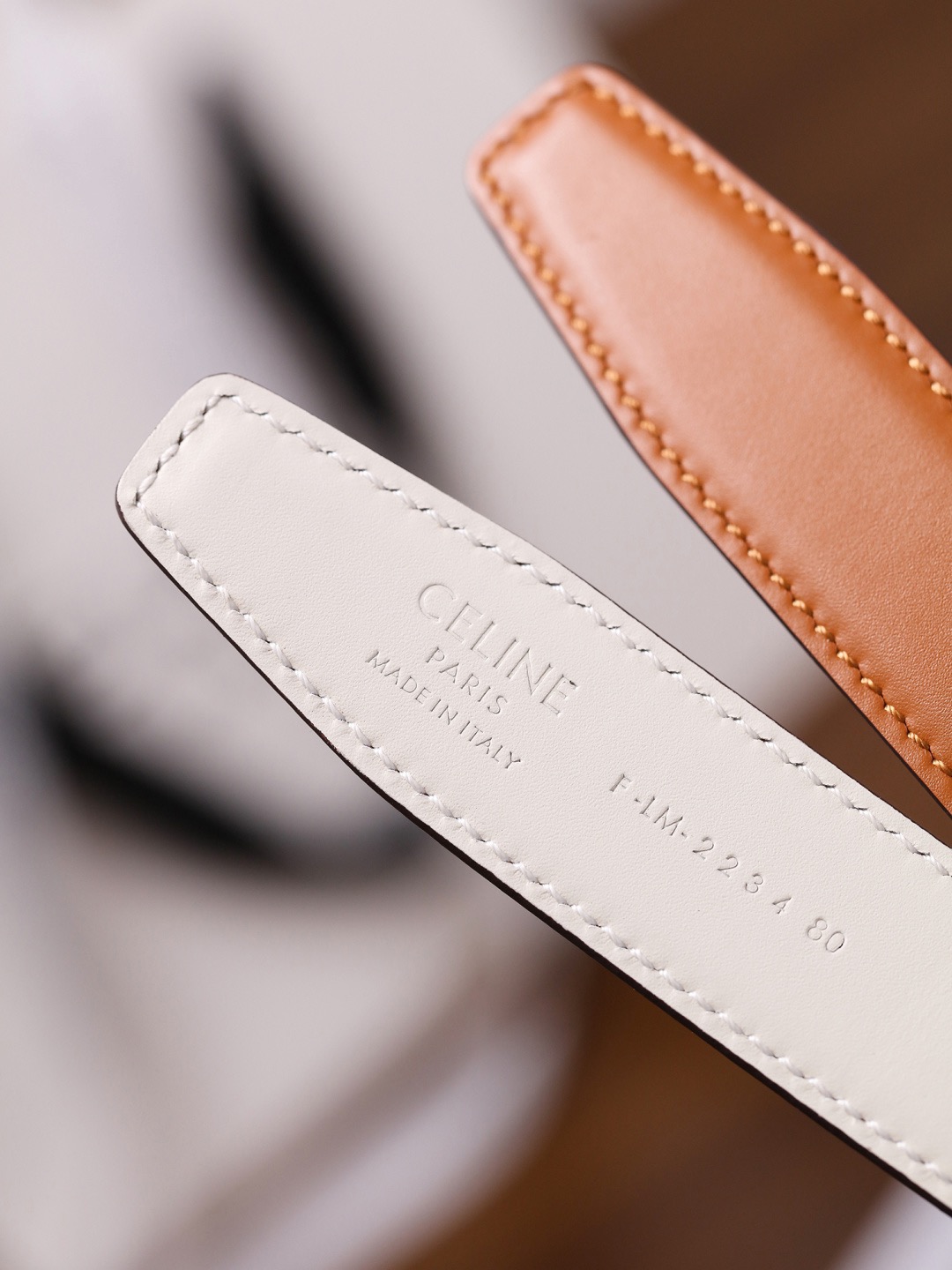 CELINE 셀린느 트리옴프 25mm 여성 소가죽 벨트 7