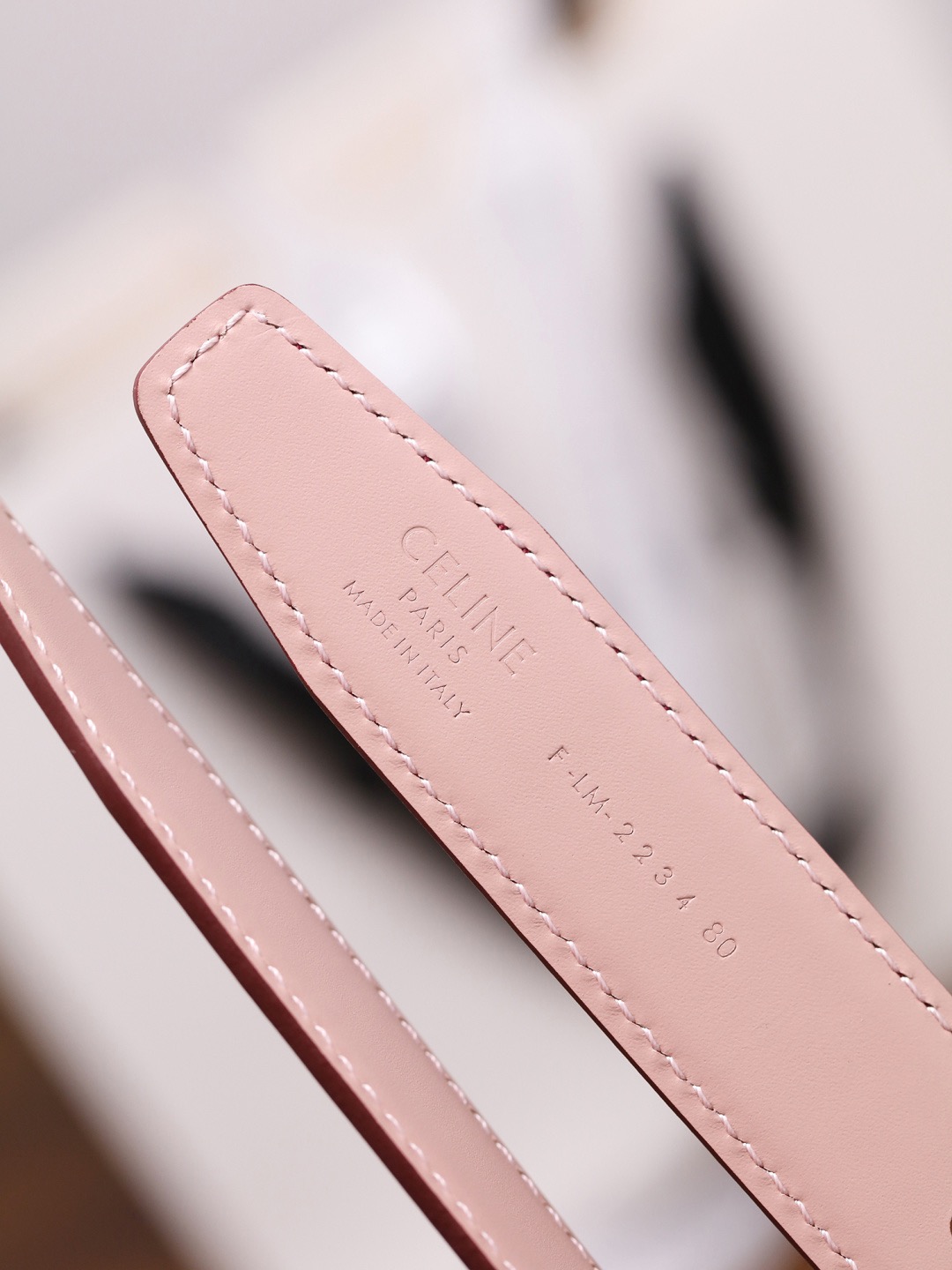 CELINE 셀린느 트리옴프 25mm 여성 소가죽 벨트 4