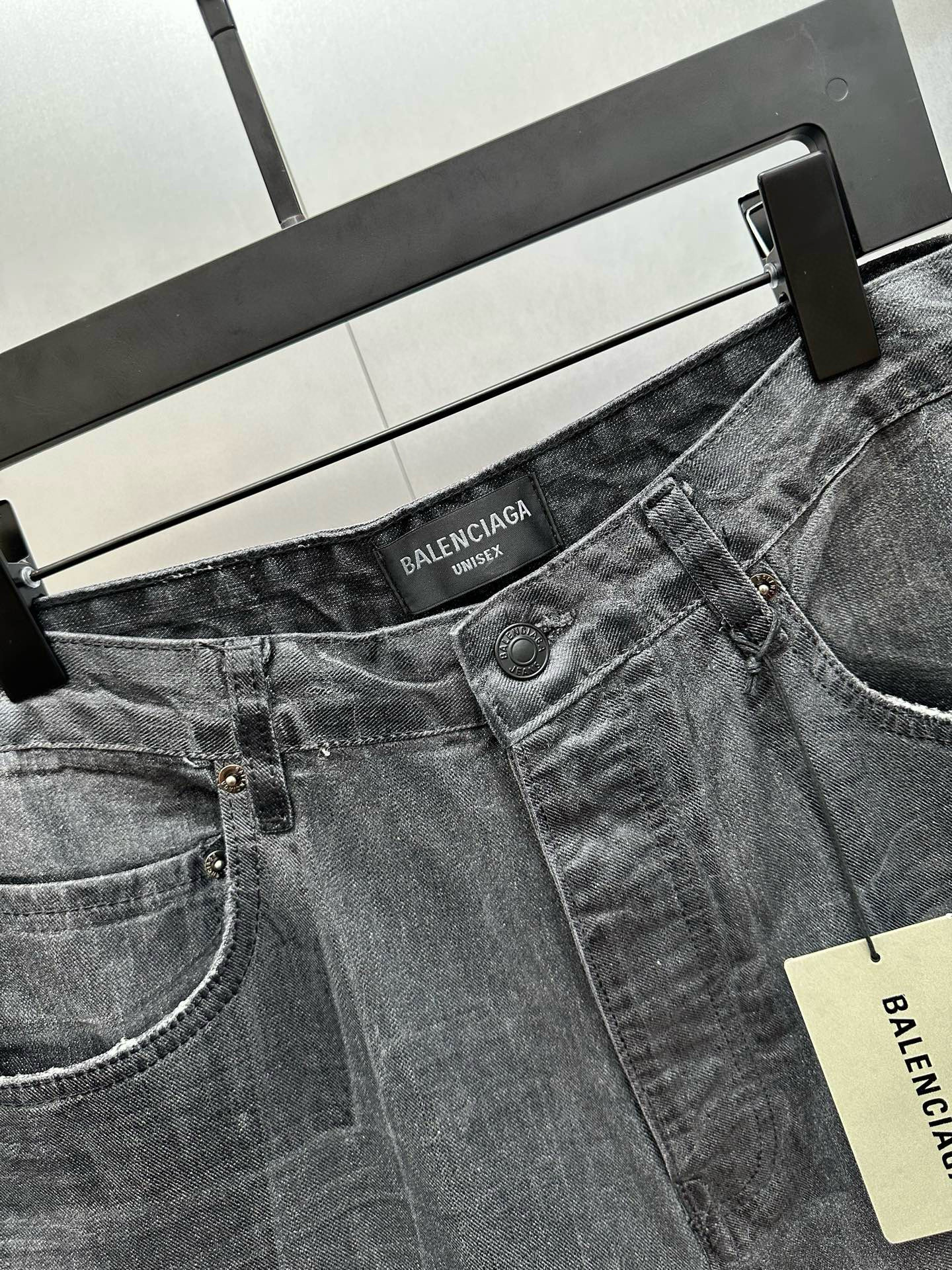 BLCG 발렌시아가 25FW 블랙 그레이 브러쉬드 진 10