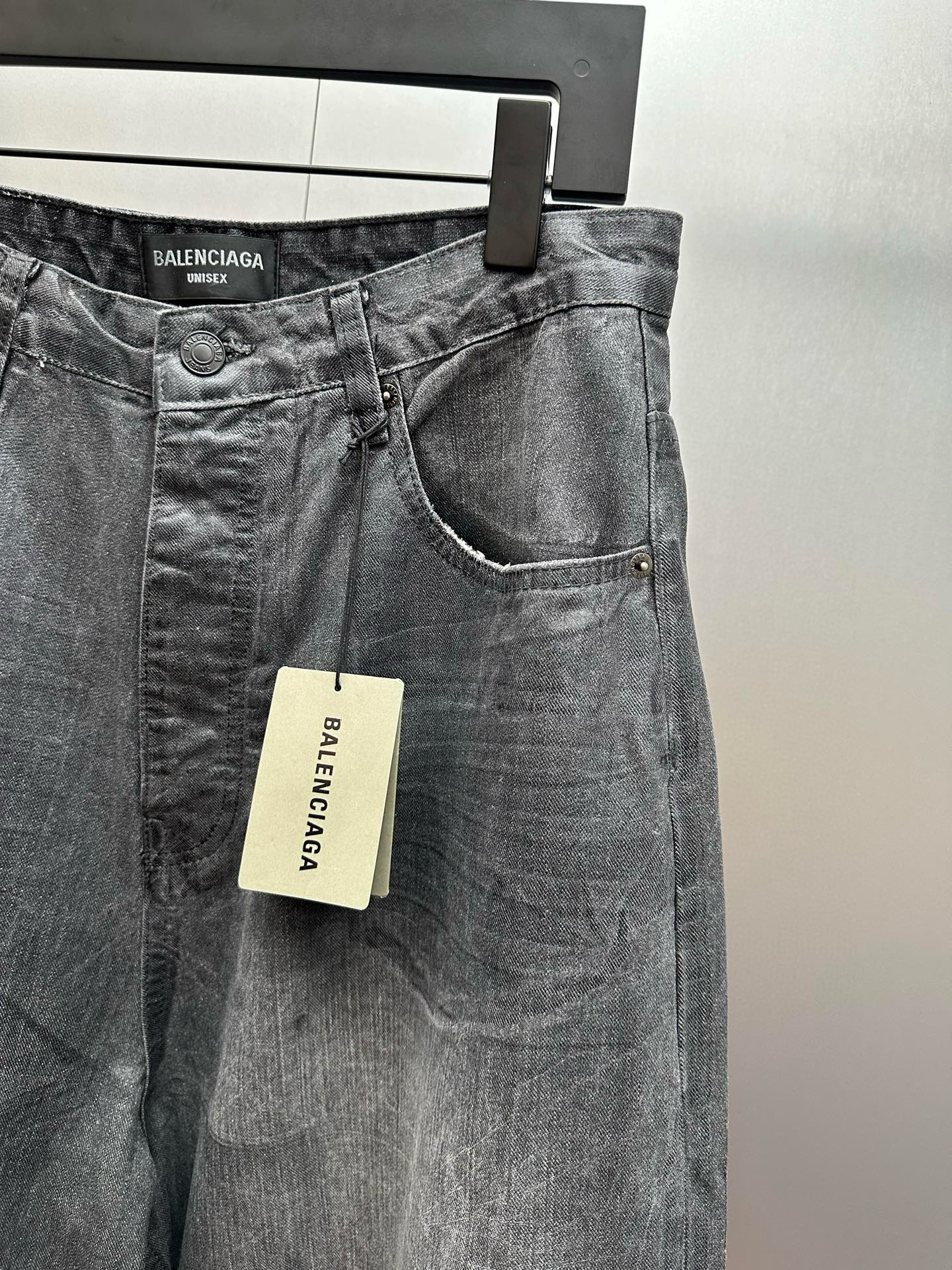 BLCG 발렌시아가 25FW 블랙 그레이 브러쉬드 진 11