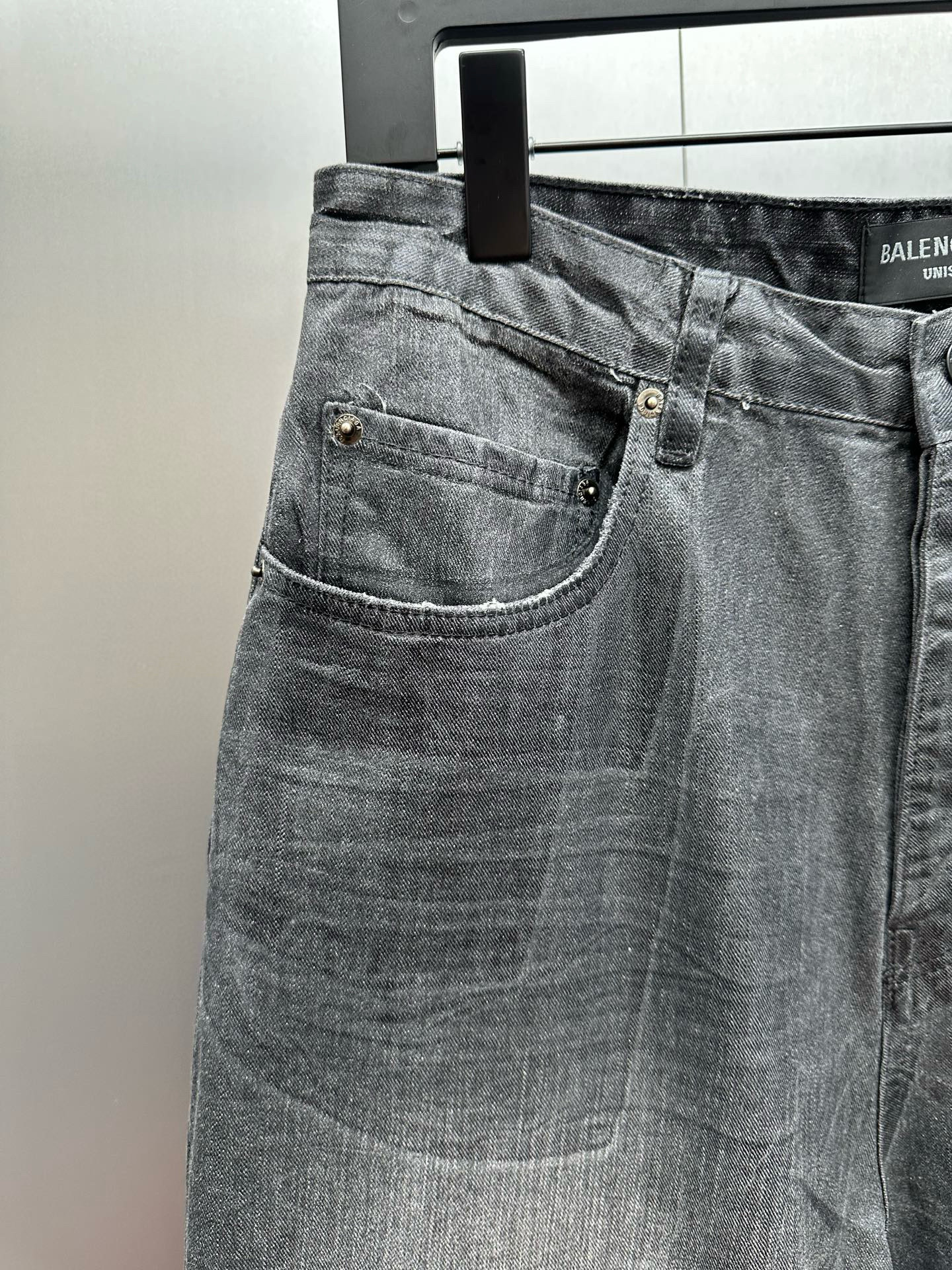 BLCG 발렌시아가 25FW 블랙 그레이 브러쉬드 진 12