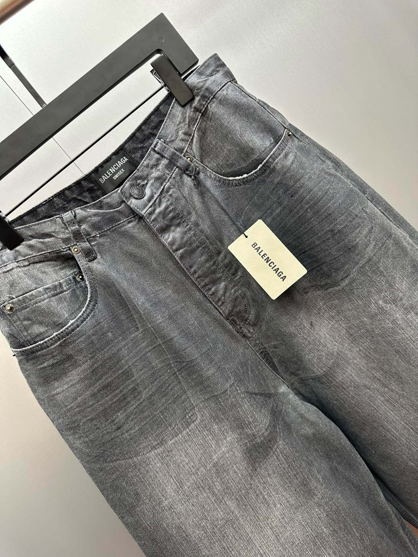 BLCG 발렌시아가 25FW 블랙 그레이 브러쉬드 진 13