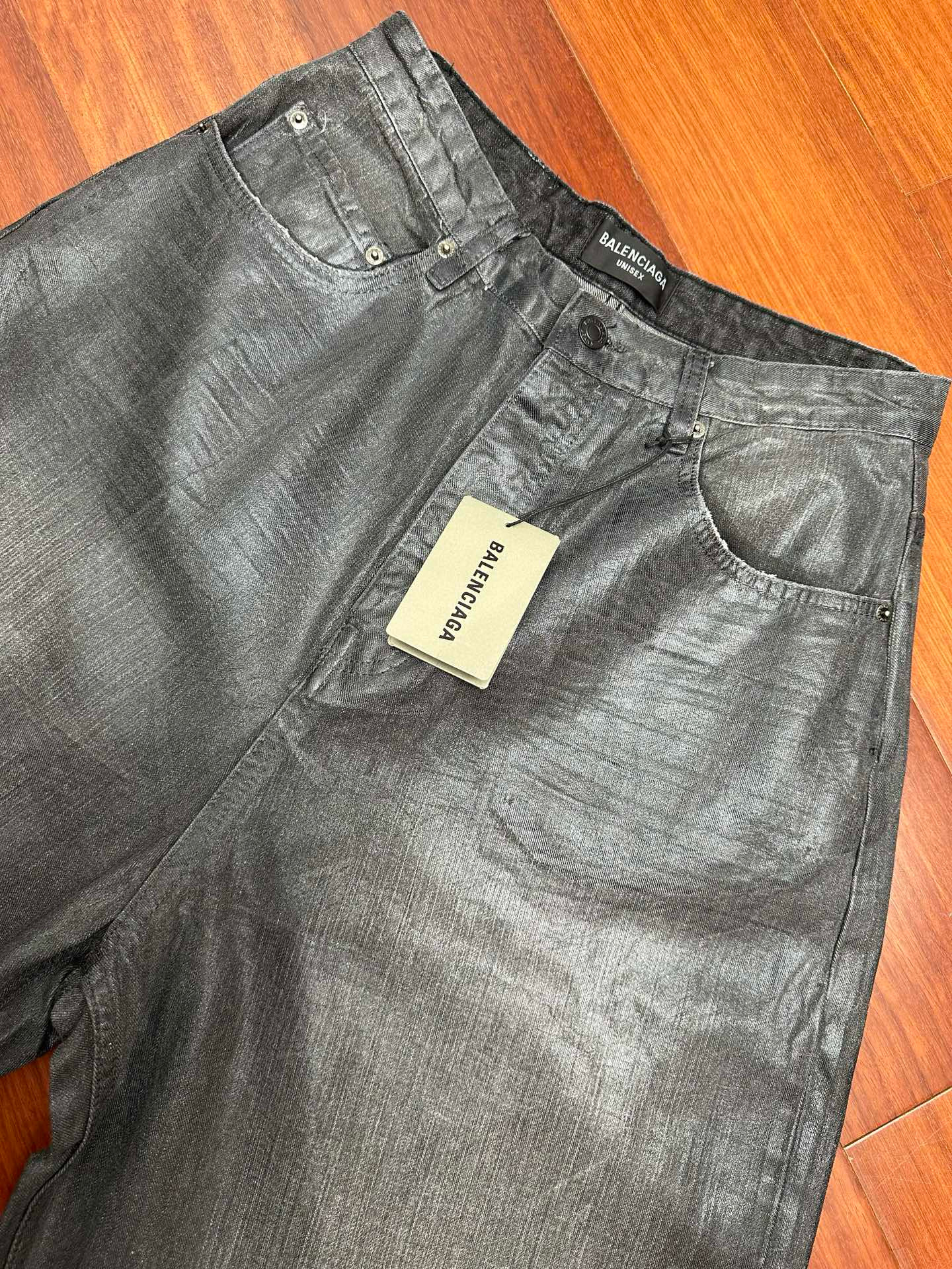 BLCG 발렌시아가 25FW 블랙 그레이 브러쉬드 진 16