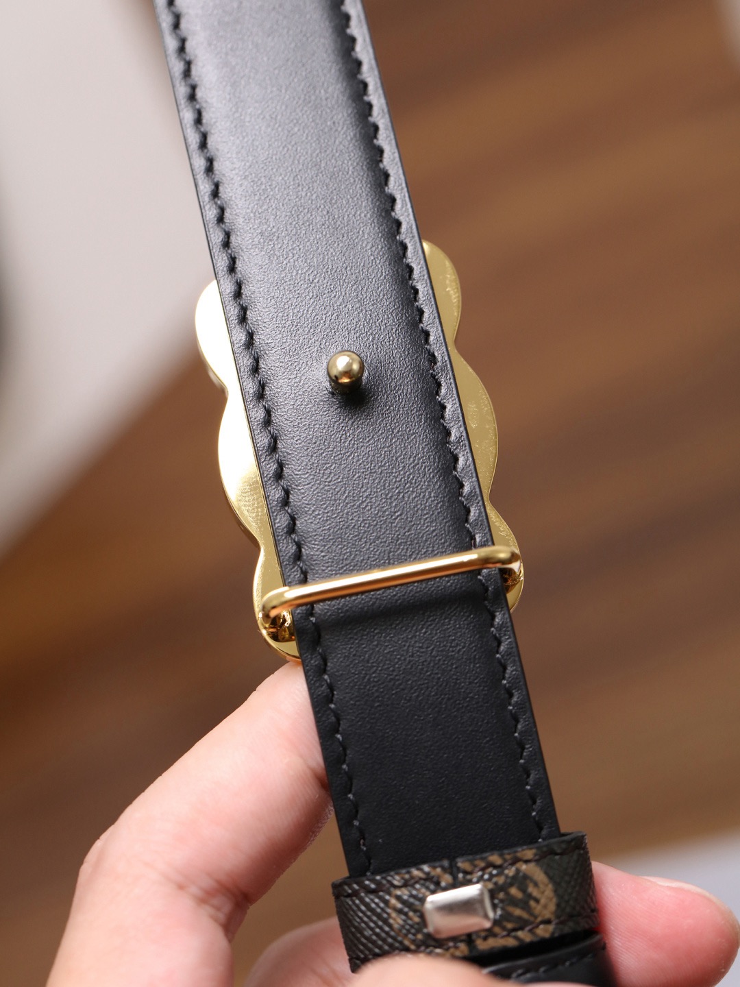 CELINE 셀린느 트리옴프 버클 여성 소가죽 벨트 8