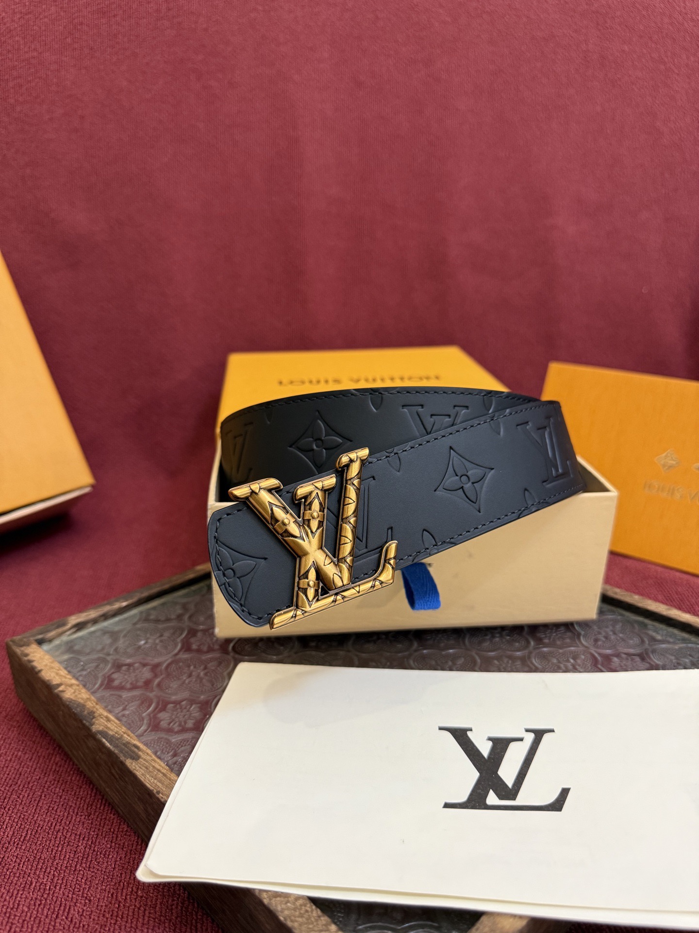 Louis Vuitton 루이비통 루이 비통 디멘션 드리프트 양면 모노그램 가죽 벨트 7