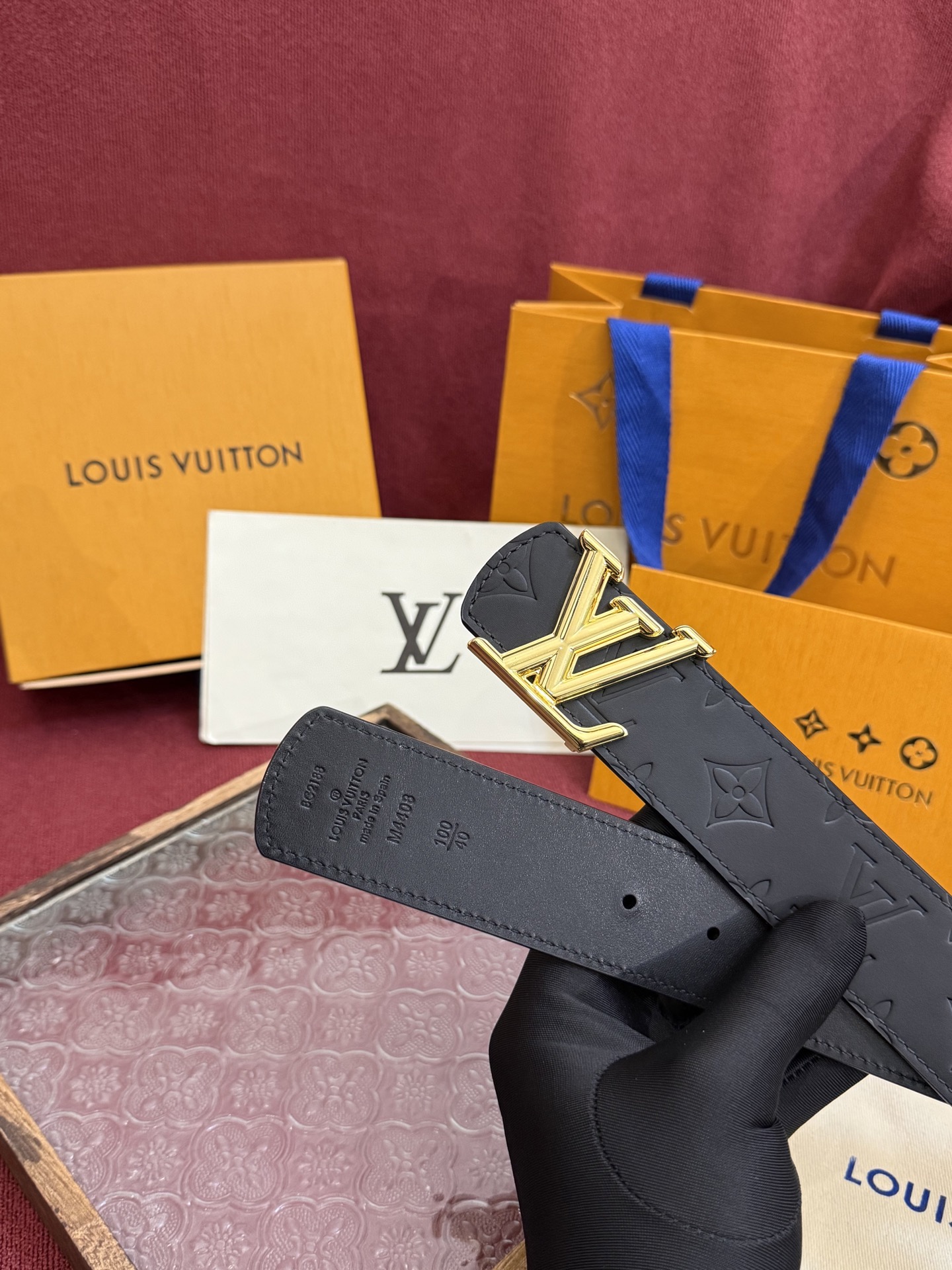 Louis Vuitton 루이비통 루이 비통 디멘션 드리프트 양면 모노그램 가죽 벨트 3