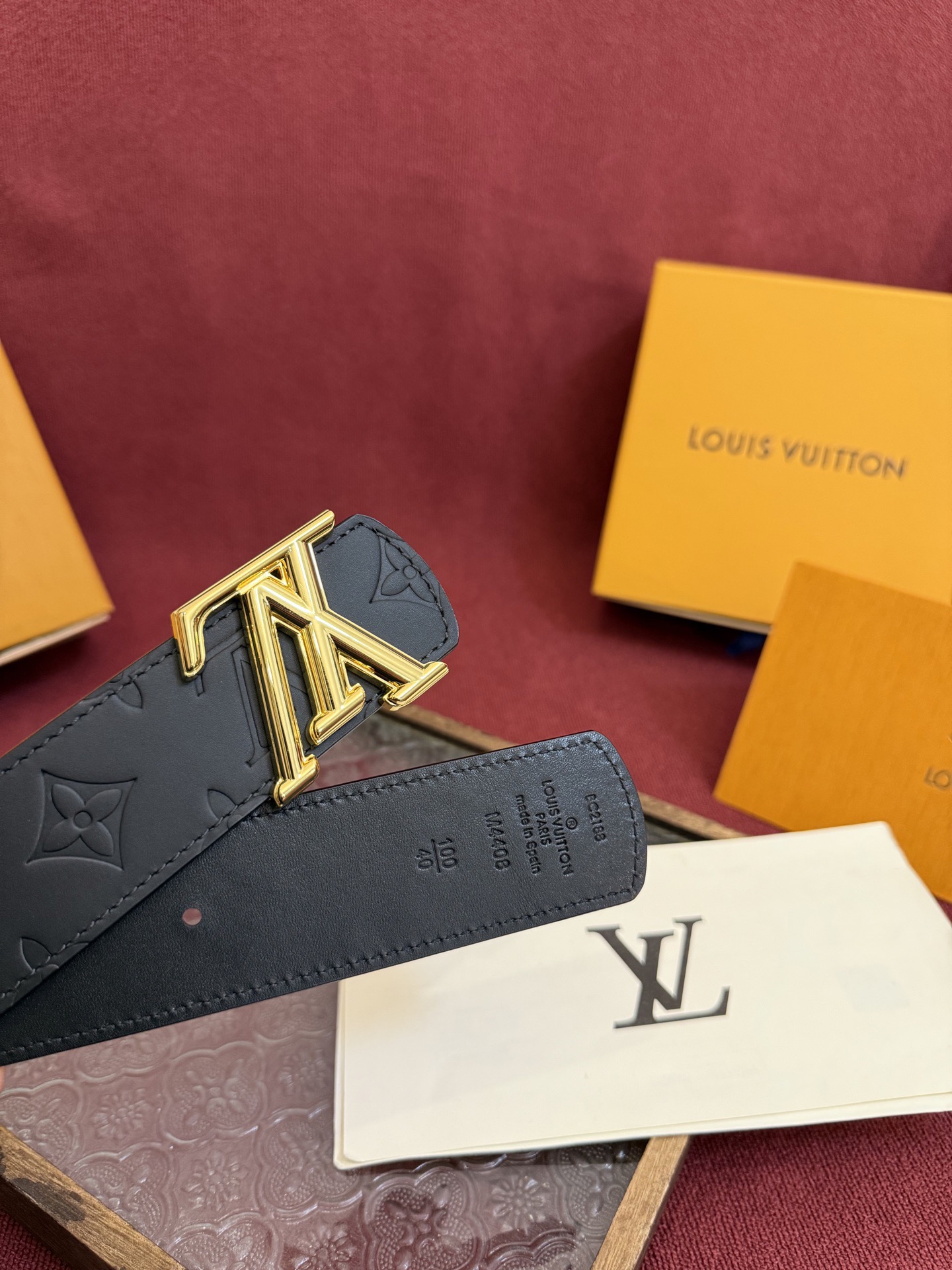 Louis Vuitton 루이비통 루이 비통 디멘션 드리프트 양면 모노그램 가죽 벨트 5