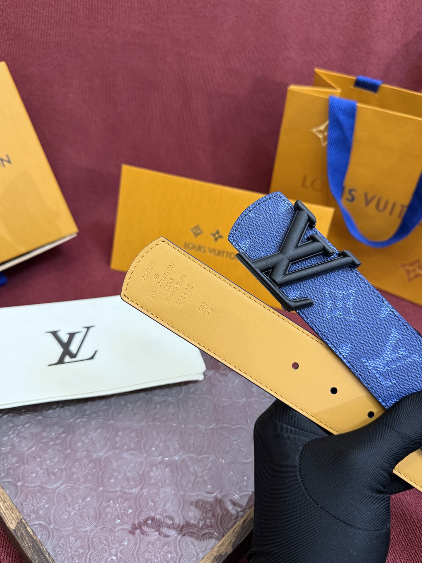 Louis Vuitton 루이비통 루이 비통 디멘션 모노그램 헤리티지 40 리버서블 벨트 4