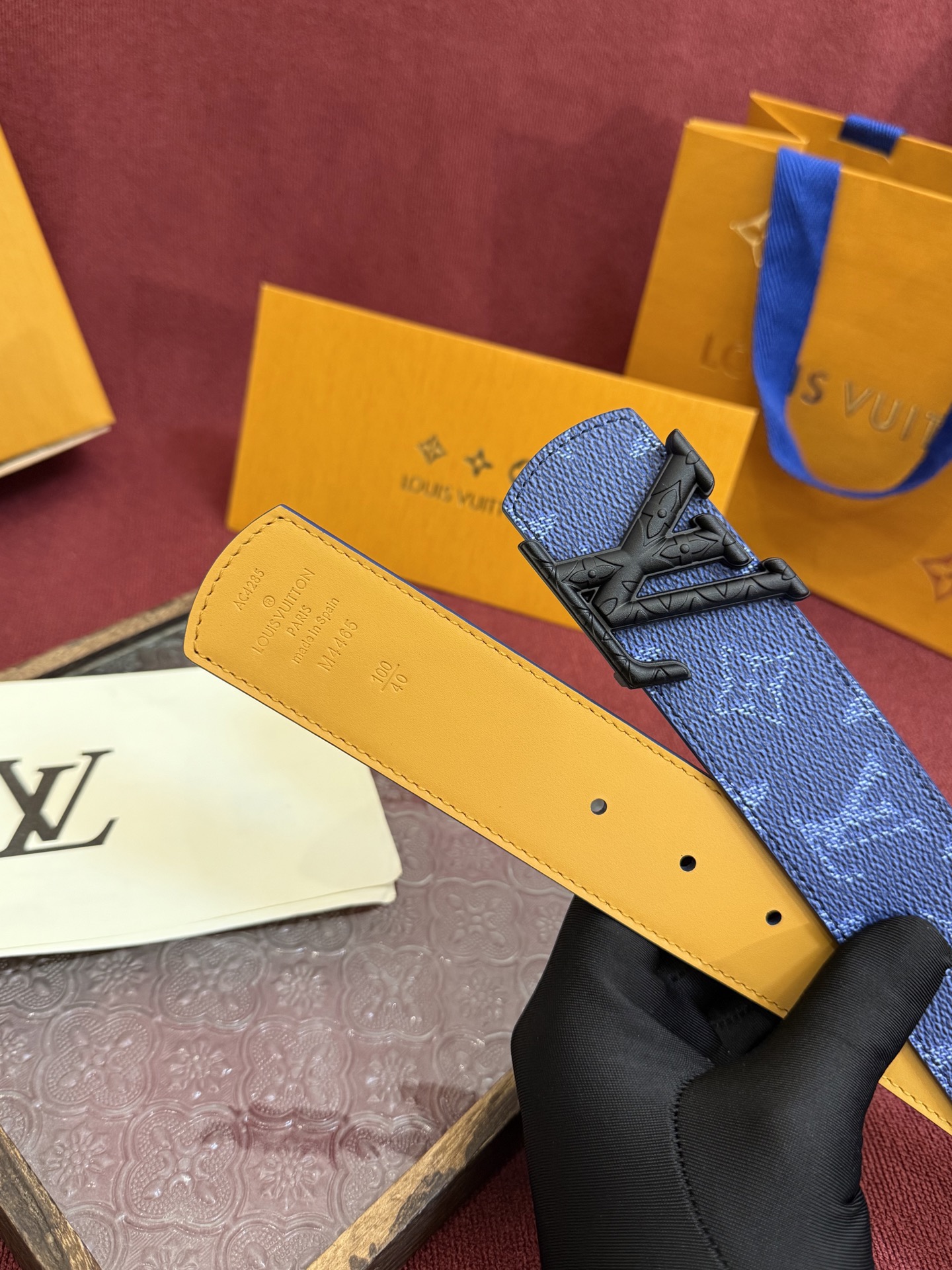 Louis Vuitton 루이비통 루이 비통 디멘션 모노그램 헤리티지 40 리버서블 벨트 4