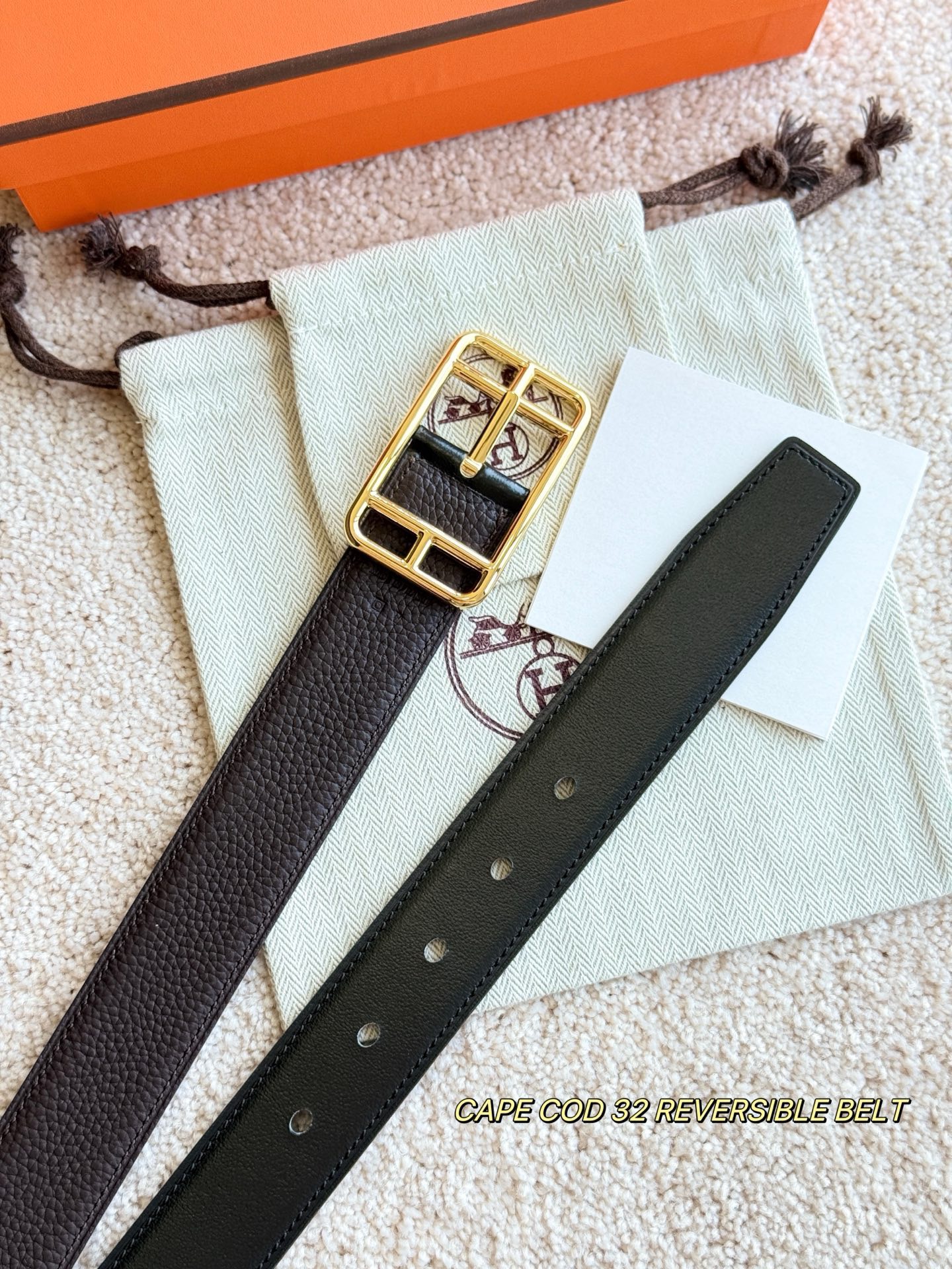 Hermes 에르메스 케이프 코드 리버서블 32mm 벨트 6