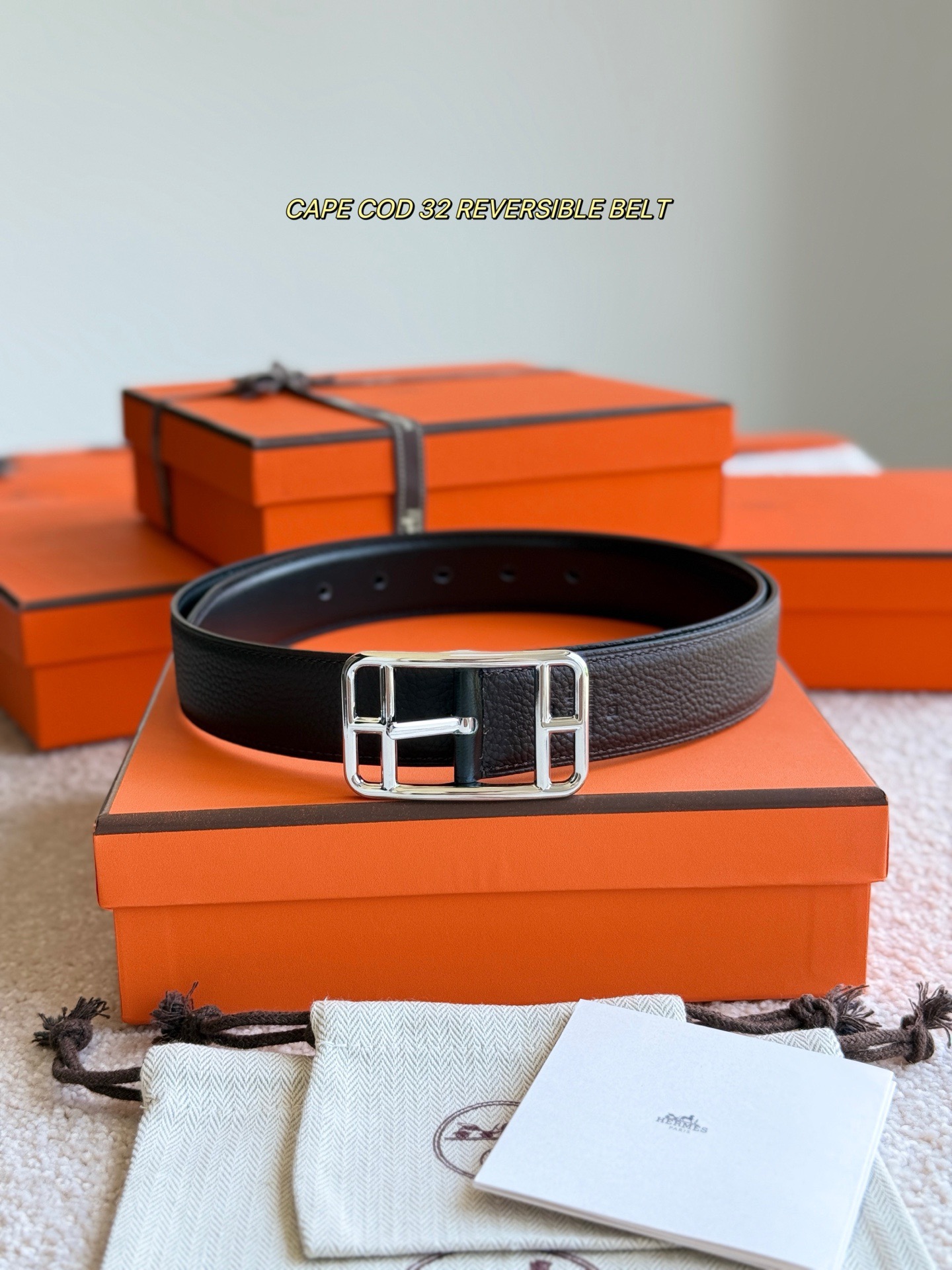 Hermes 에르메스 케이프 코드 리버서블 32mm 벨트 2