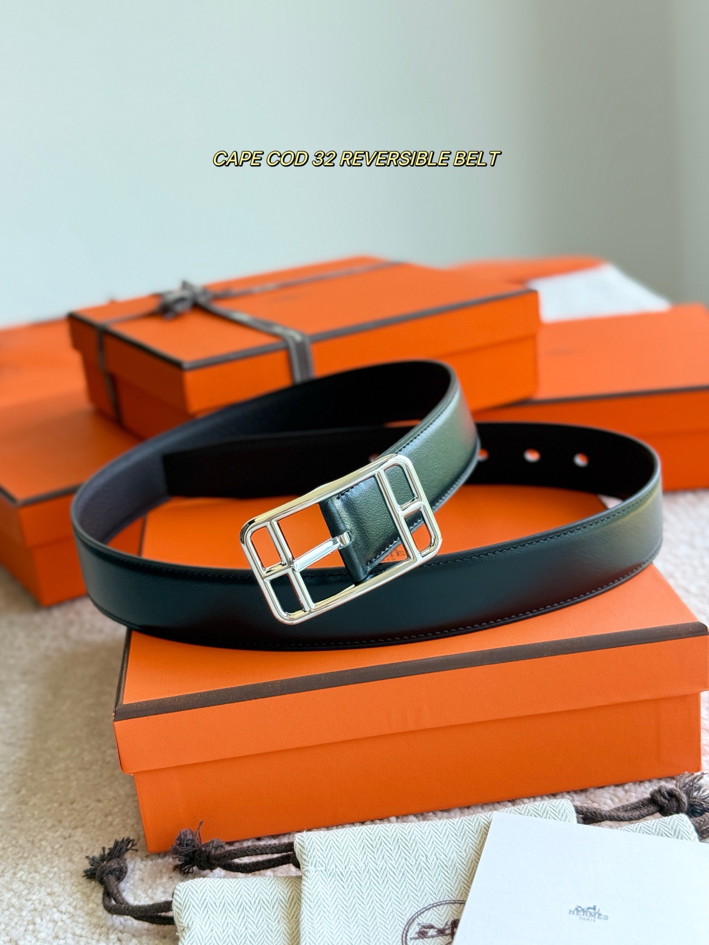 Hermes 에르메스 케이프 코드 리버서블 32mm 벨트 3
