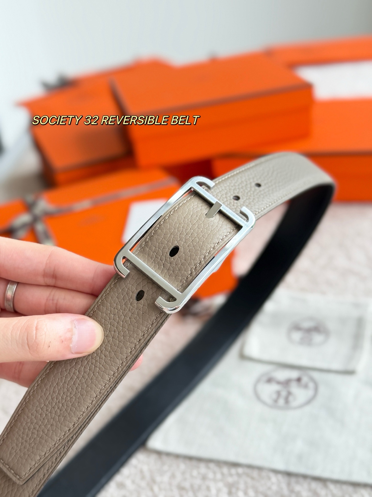 Hermes 에르메스 소사이어티 리버서블 32mm 벨트 3