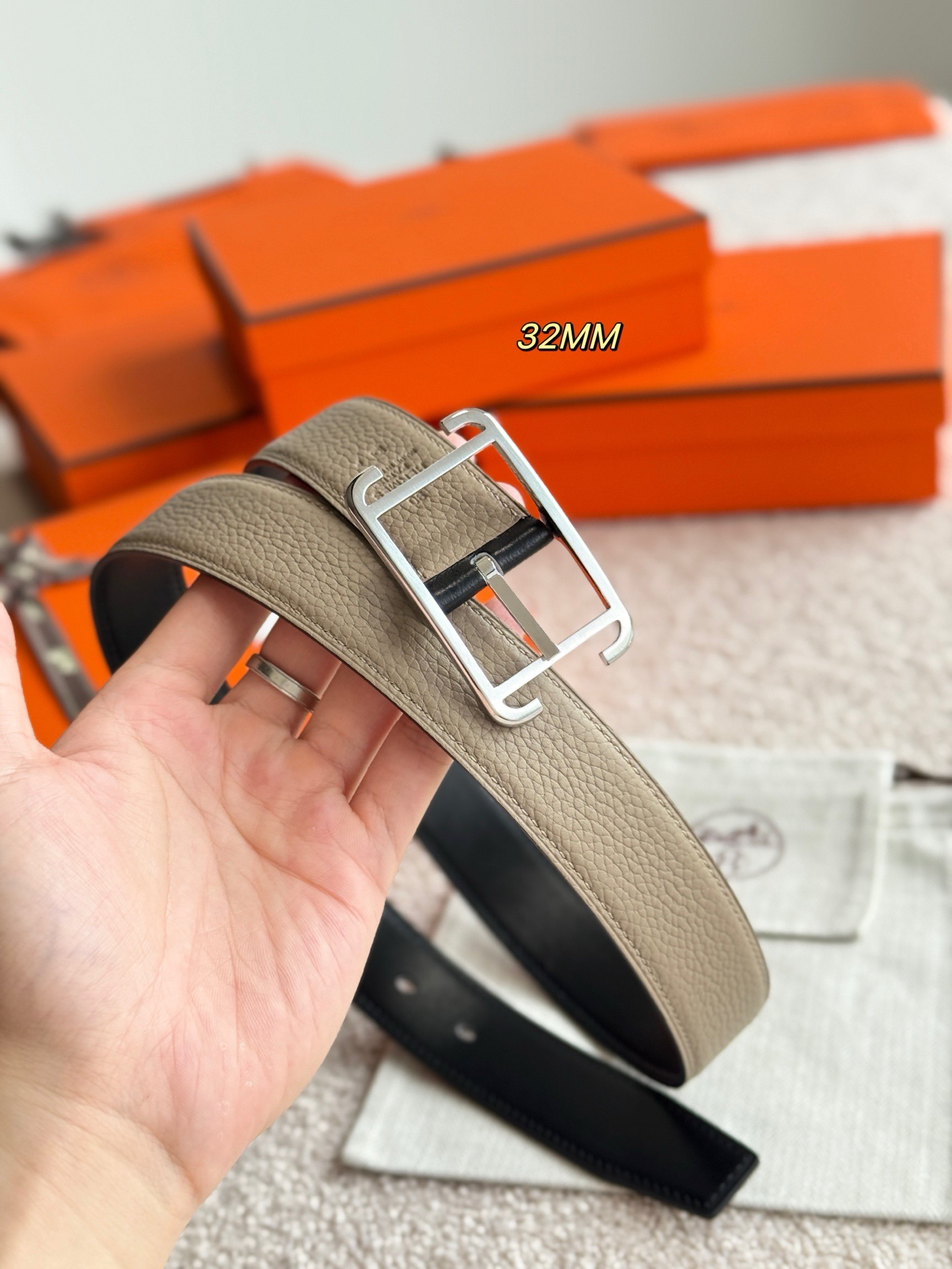 Hermes 에르메스 소사이어티 리버서블 32mm 벨트 5
