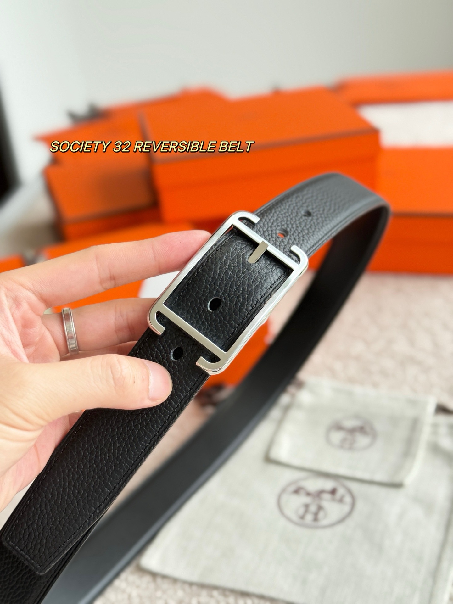 Hermes 에르메스 소사이어티 리버서블 32mm 벨트 3