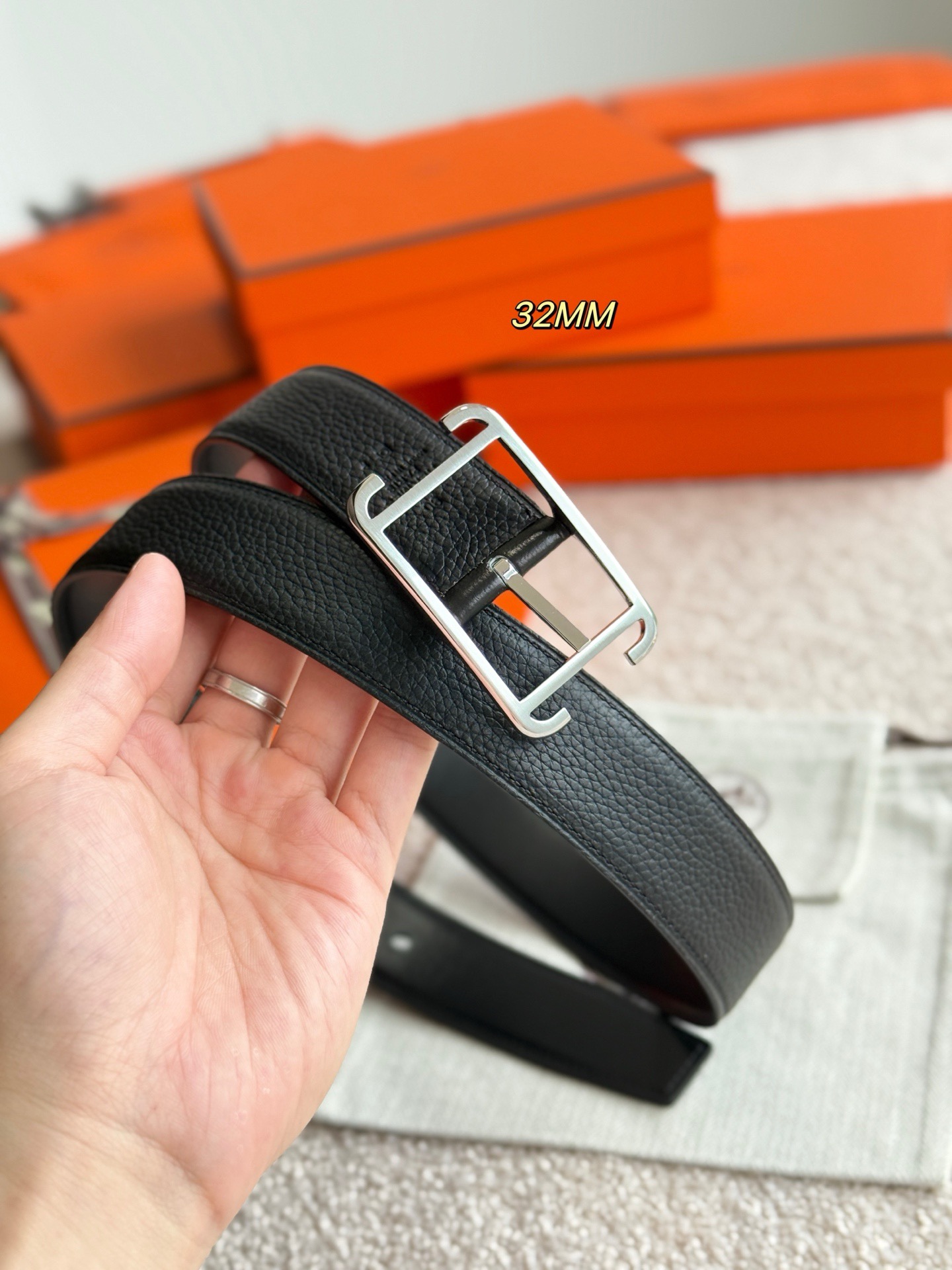 Hermes 에르메스 소사이어티 리버서블 32mm 벨트 5