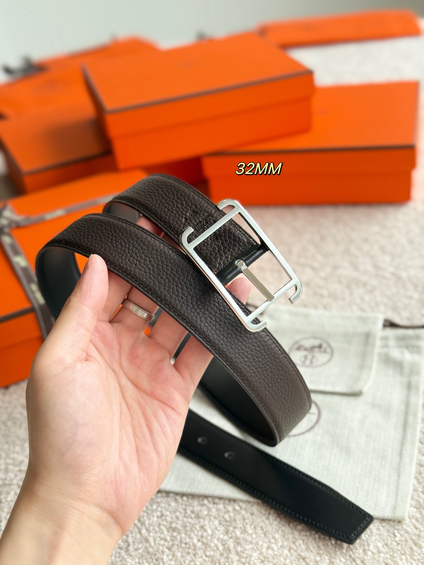 Hermes 에르메스 소사이어티 리버서블 32mm 벨트 5