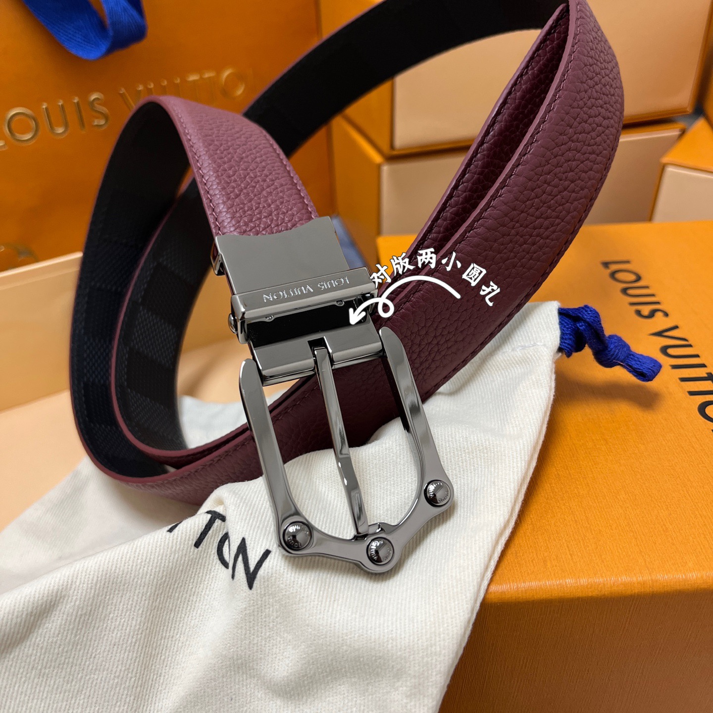 Louis Vuitton 루이비통 루이 비통 남성 M4430 가죽 벨트 9