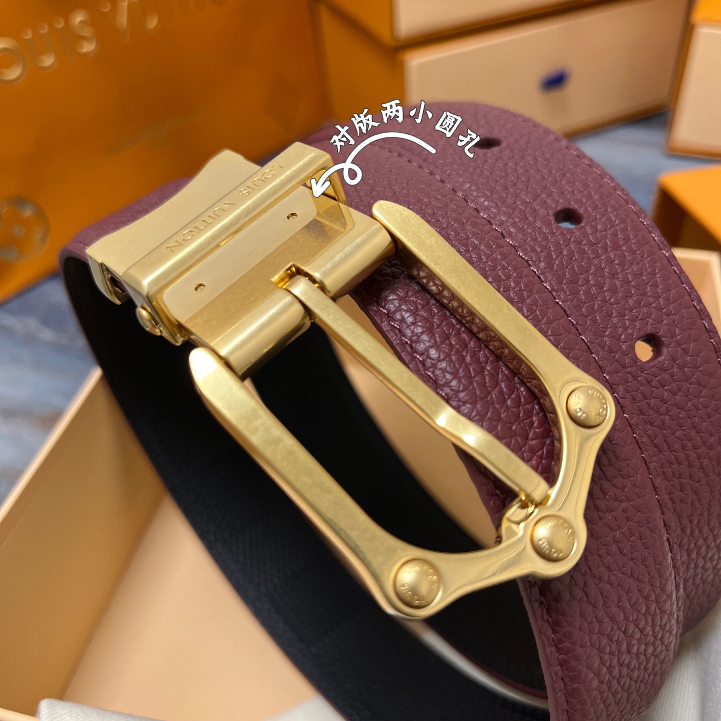 Louis Vuitton 루이비통 루이 비통 남성 M4430 가죽 벨트 9