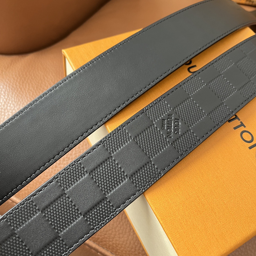 LOUIS VUITTON 루이비통 루이 비통 남성 클래식 다미에 엠보싱 벨트 5