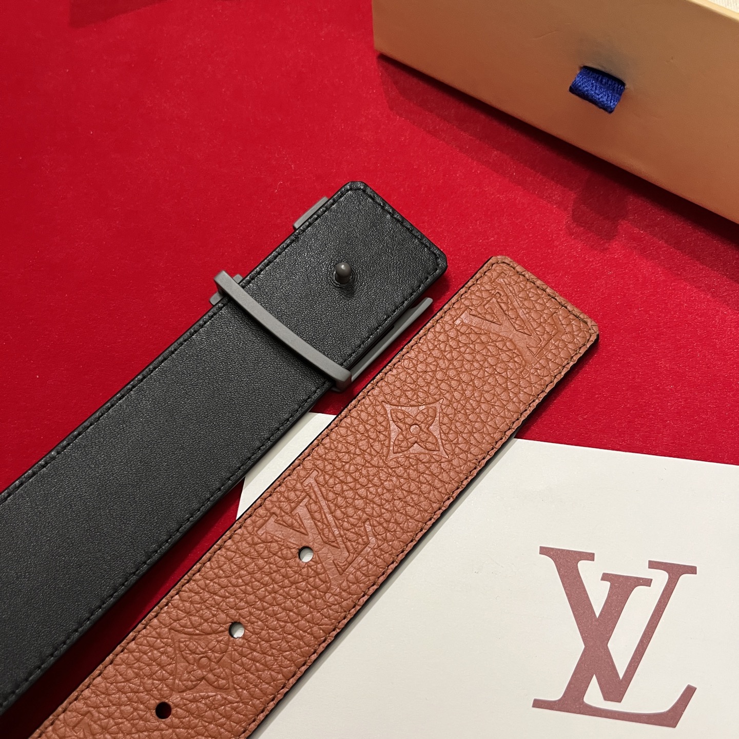 Louis Vuitton 루이비통 루이 비통 토고 패턴 소가죽 남성 벨트 6