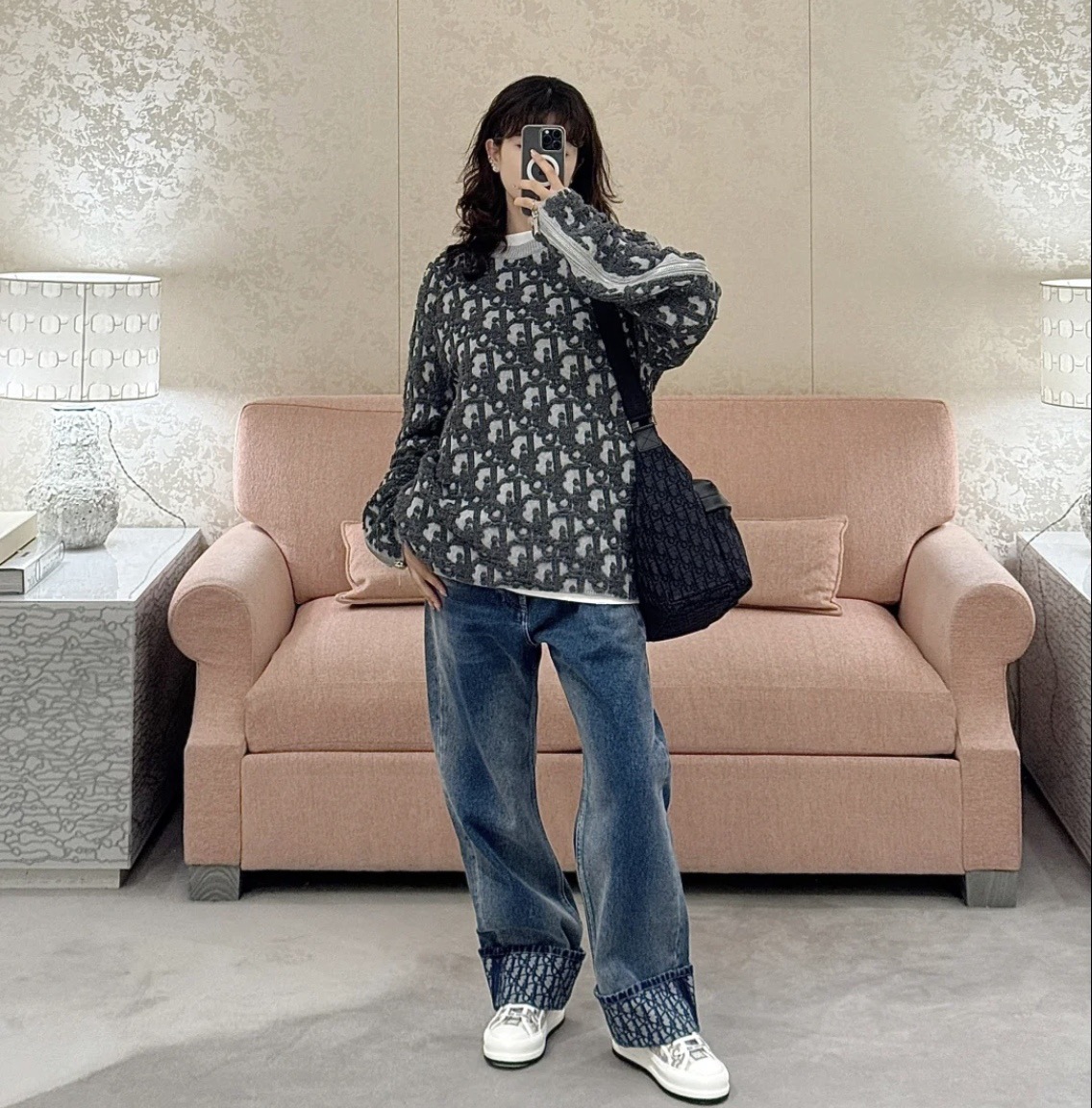 Dior 디올 양모 혼방 자카드 니트 스웨터 2