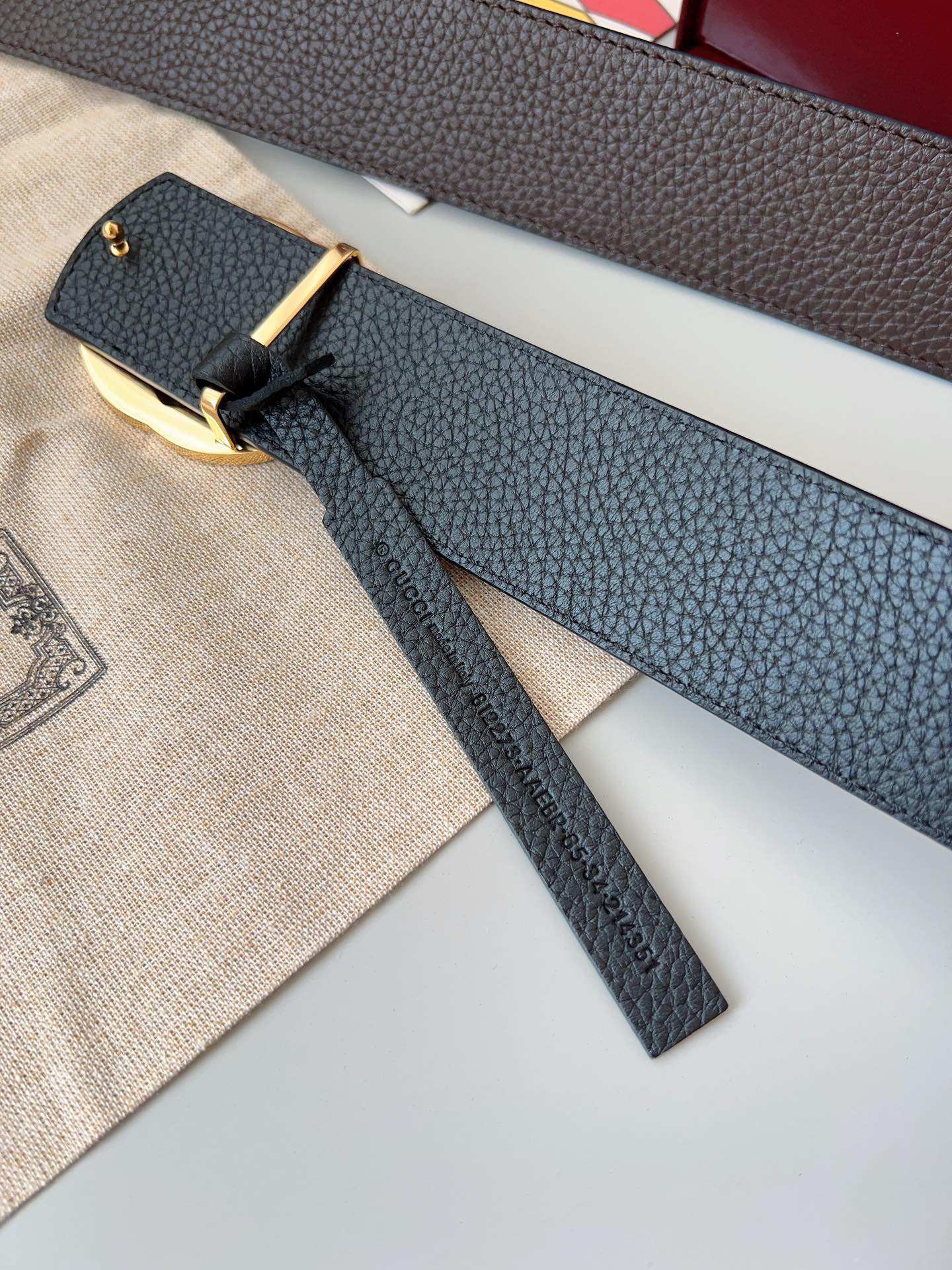 Gucci 구찌 GG 수프림 리버서블 가죽 벨트 8