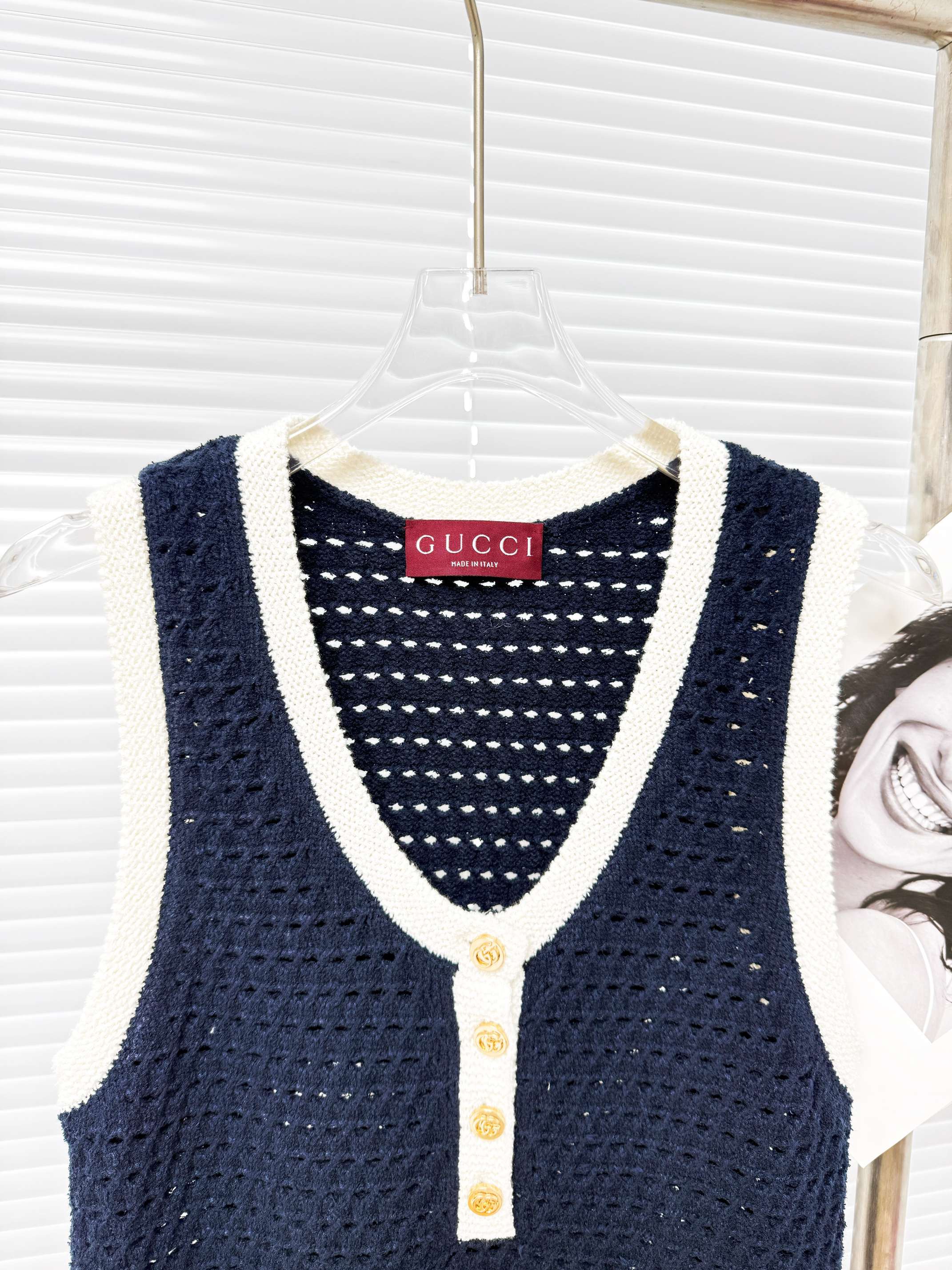 Gucci 구찌 배색 포켓 니트 원피스 13