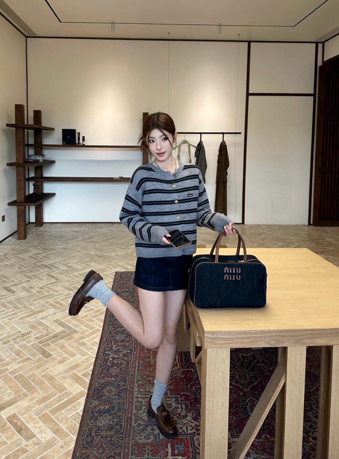 Gucci 구찌 배색 포켓 니트 원피스 16