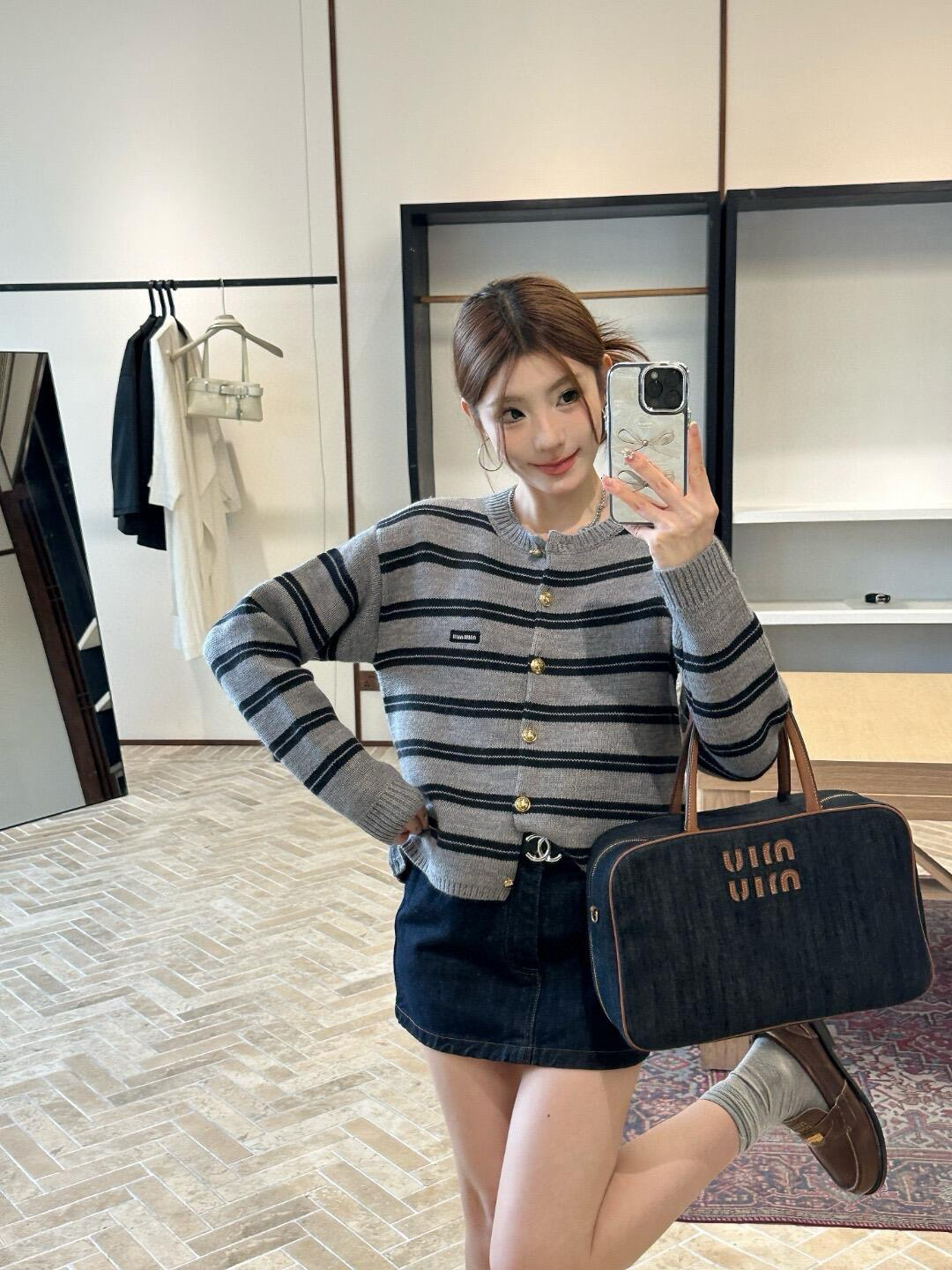 Gucci 구찌 배색 포켓 니트 원피스 19