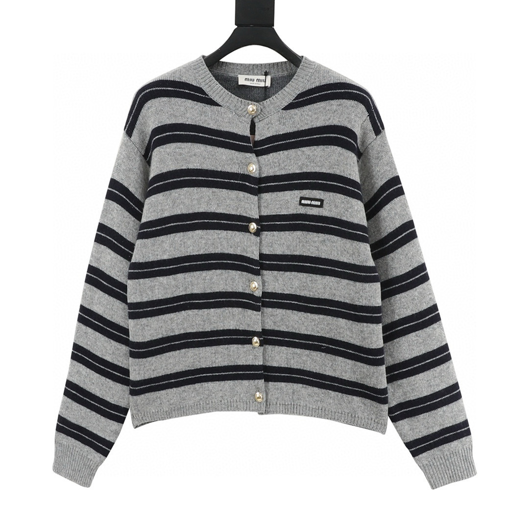 GUCCI 구찌 스트라이프 니트 폴로 반팔 여성용 3