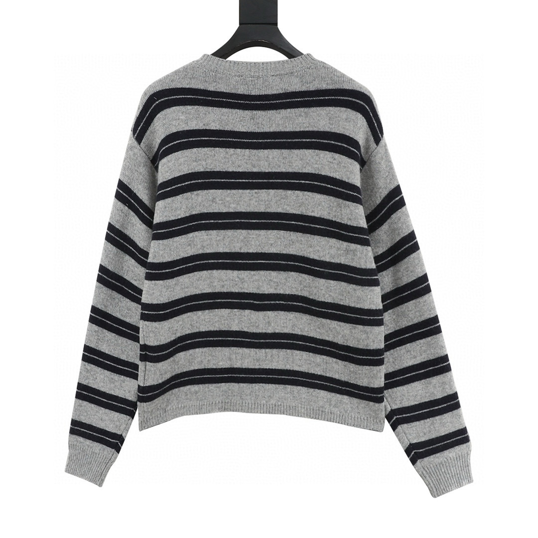 GUCCI 구찌 스트라이프 니트 폴로 반팔 여성용 4