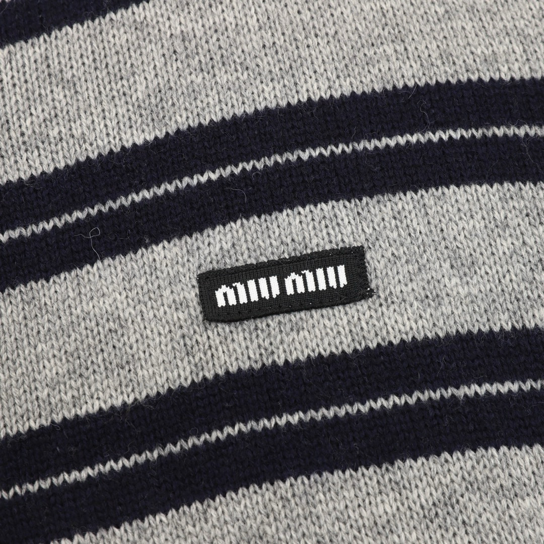 GUCCI 구찌 스트라이프 니트 폴로 반팔 여성용 6