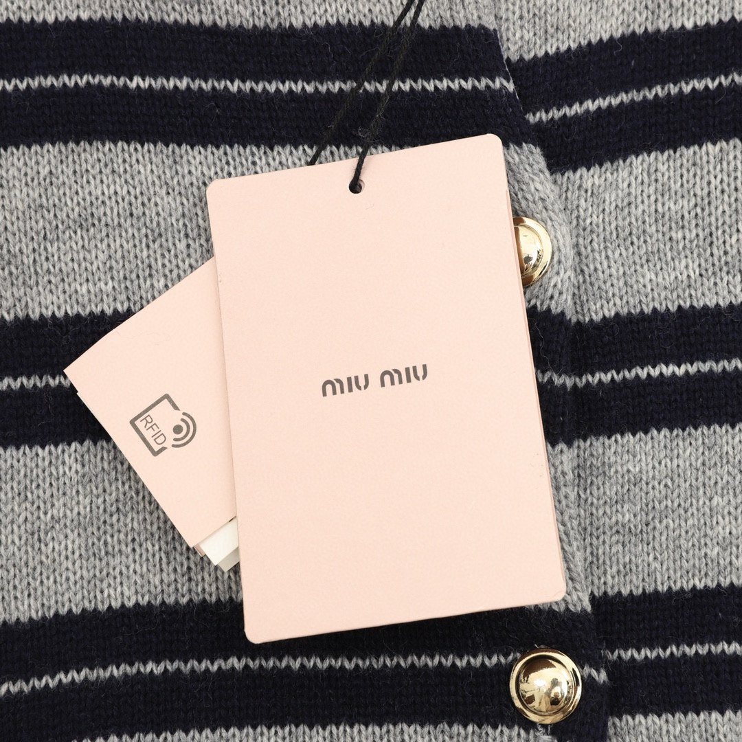 GUCCI 구찌 스트라이프 니트 폴로 반팔 여성용 7