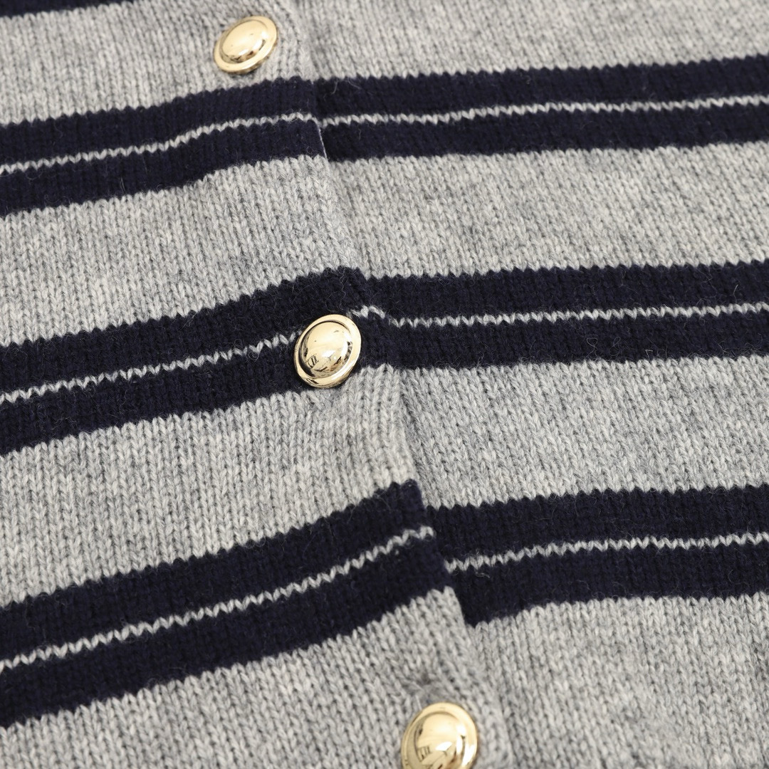 GUCCI 구찌 스트라이프 니트 폴로 반팔 여성용 10