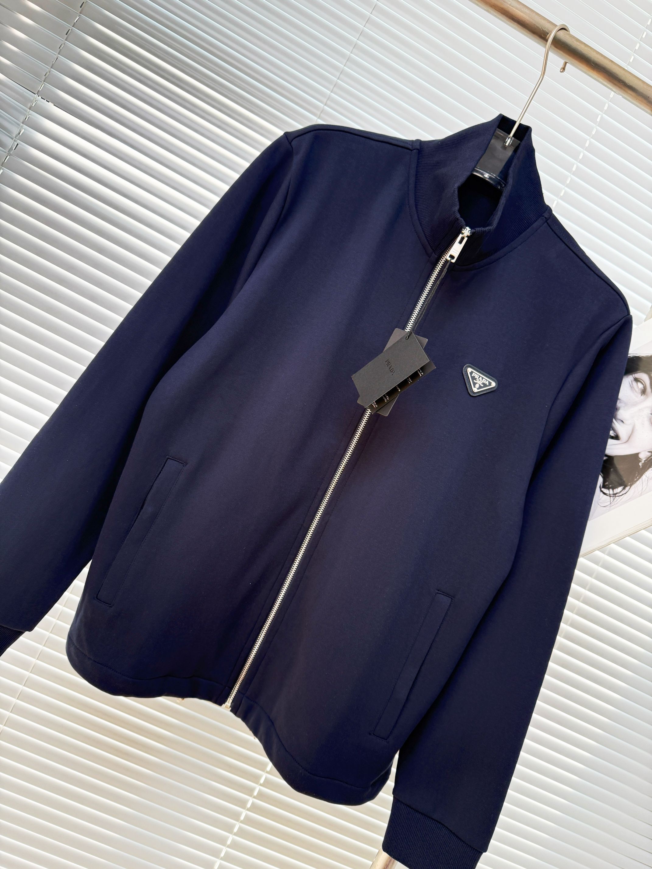 Prada 프라다 더블코튼 스탠드넥 집업 자켓 13