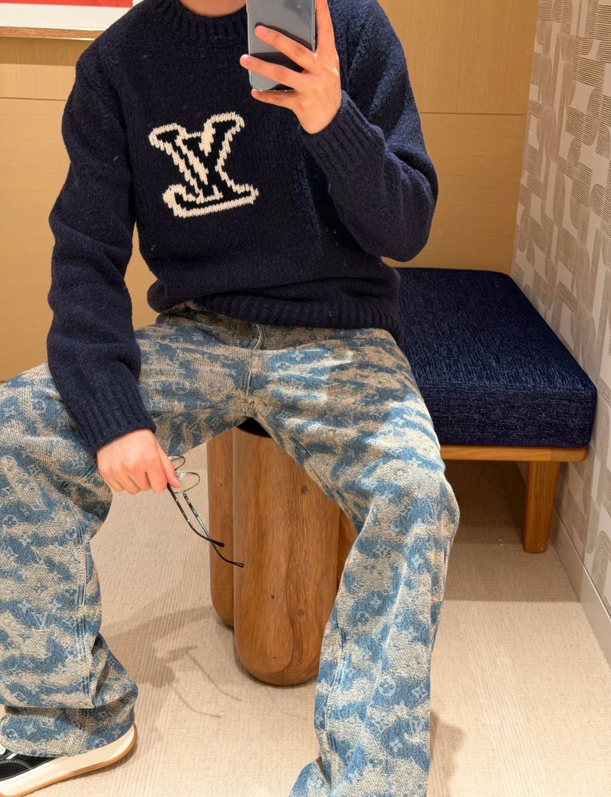 FENDI 펜디 FF 안감 디테일 블랙 와이드핏 자켓 9