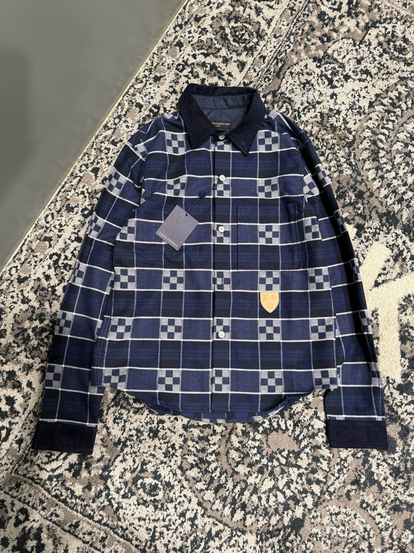 Louis Vuitton 루이비통 아가일 자카드 울 니트 스웨터 16