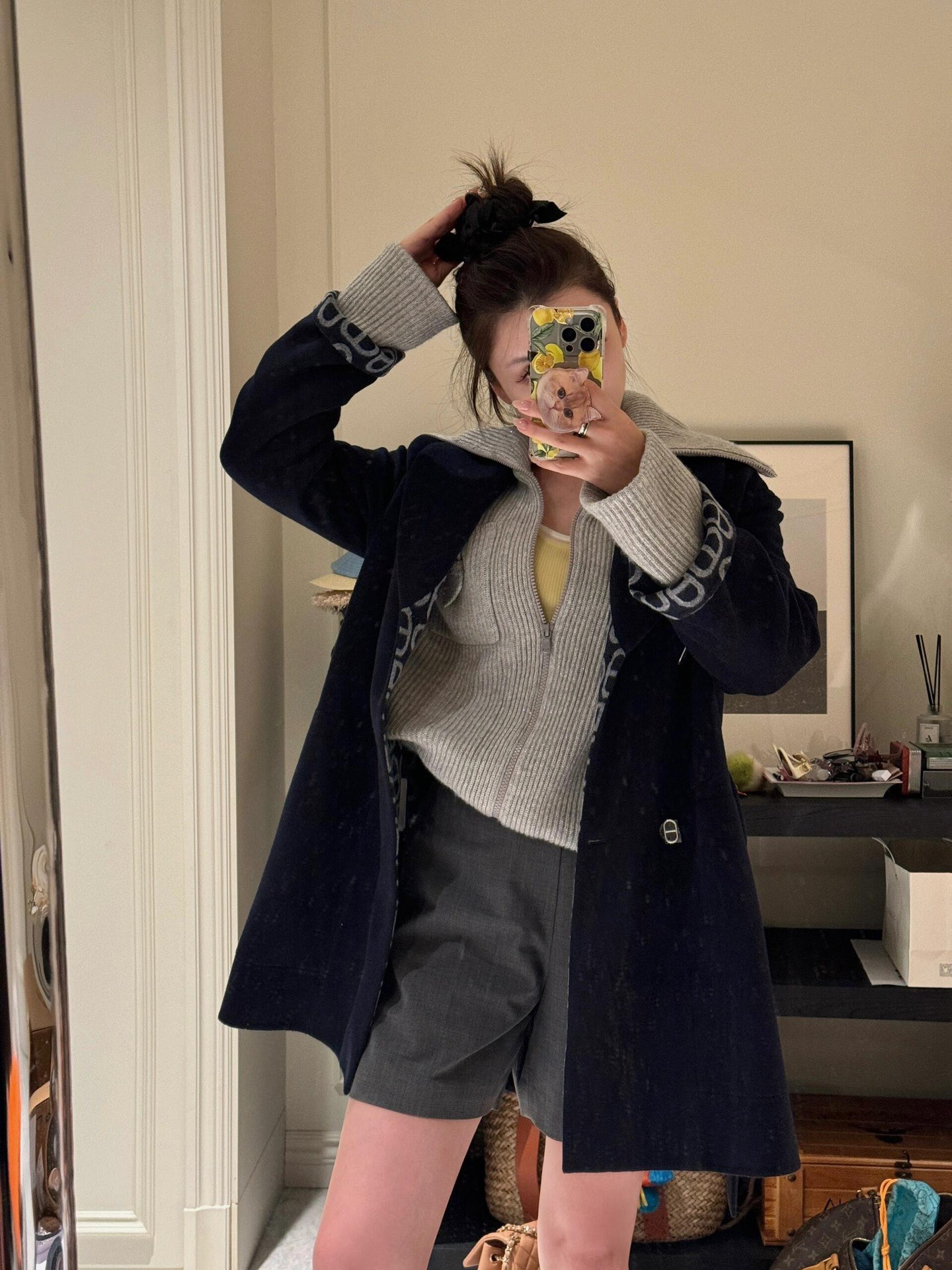 Hermes 에르메스 에이컷 양모 더블버튼 코트 4