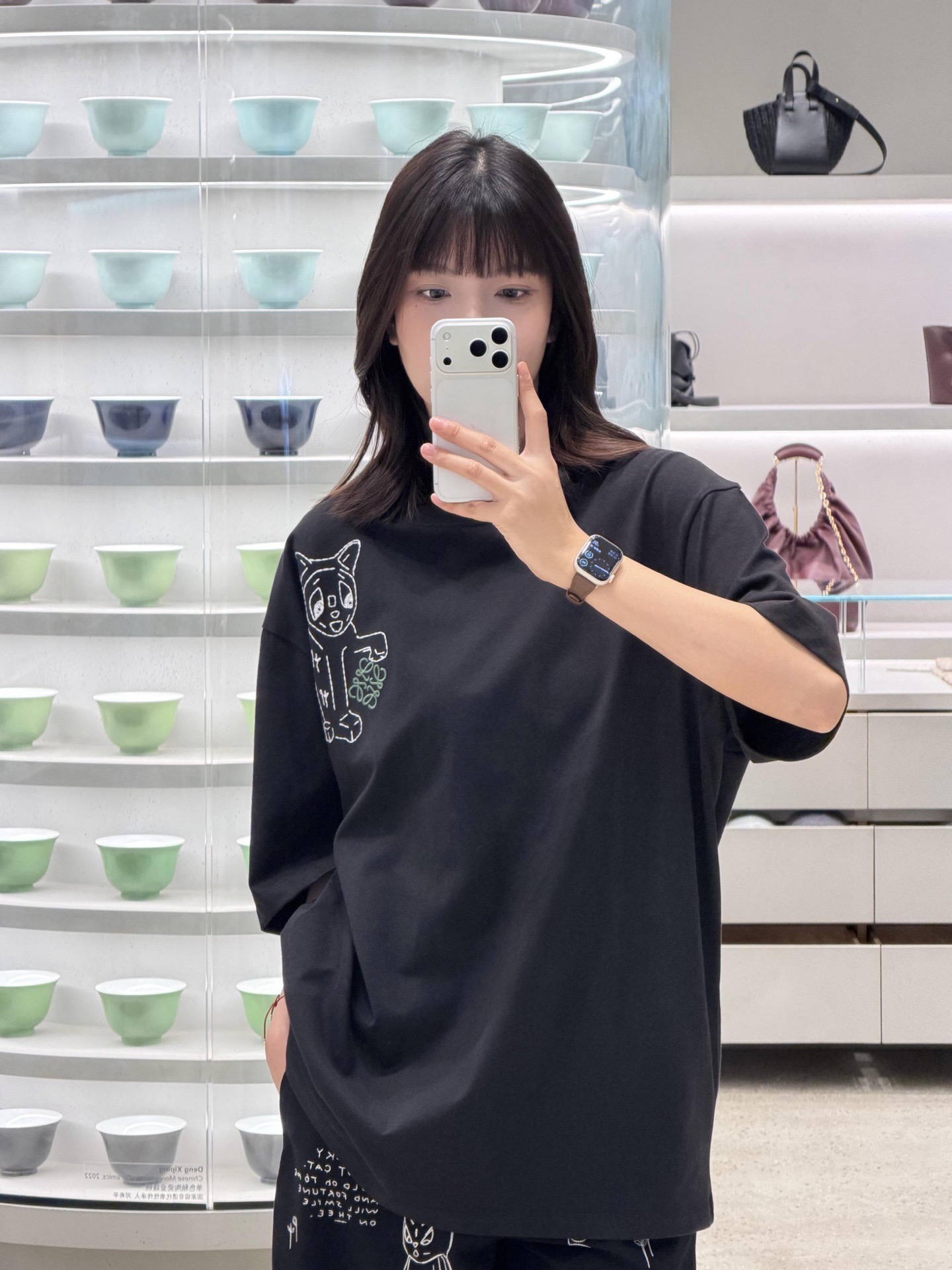 Loewe 로에베 루이스 웨인 고양이 자수 반팔 티셔츠 6