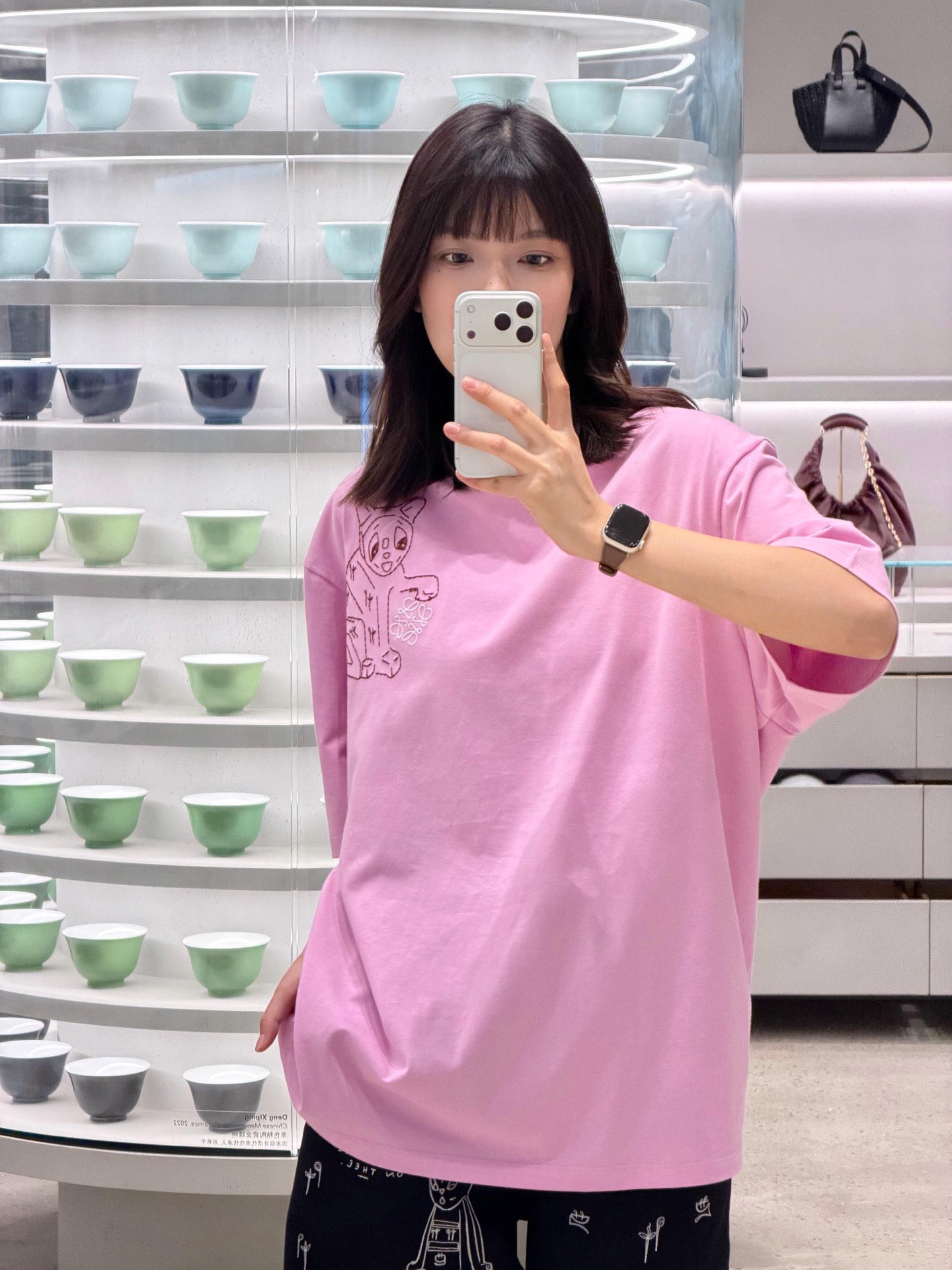 Loewe  로에베 루이스 웨인 고양이 자수 반팔 티셔츠 1