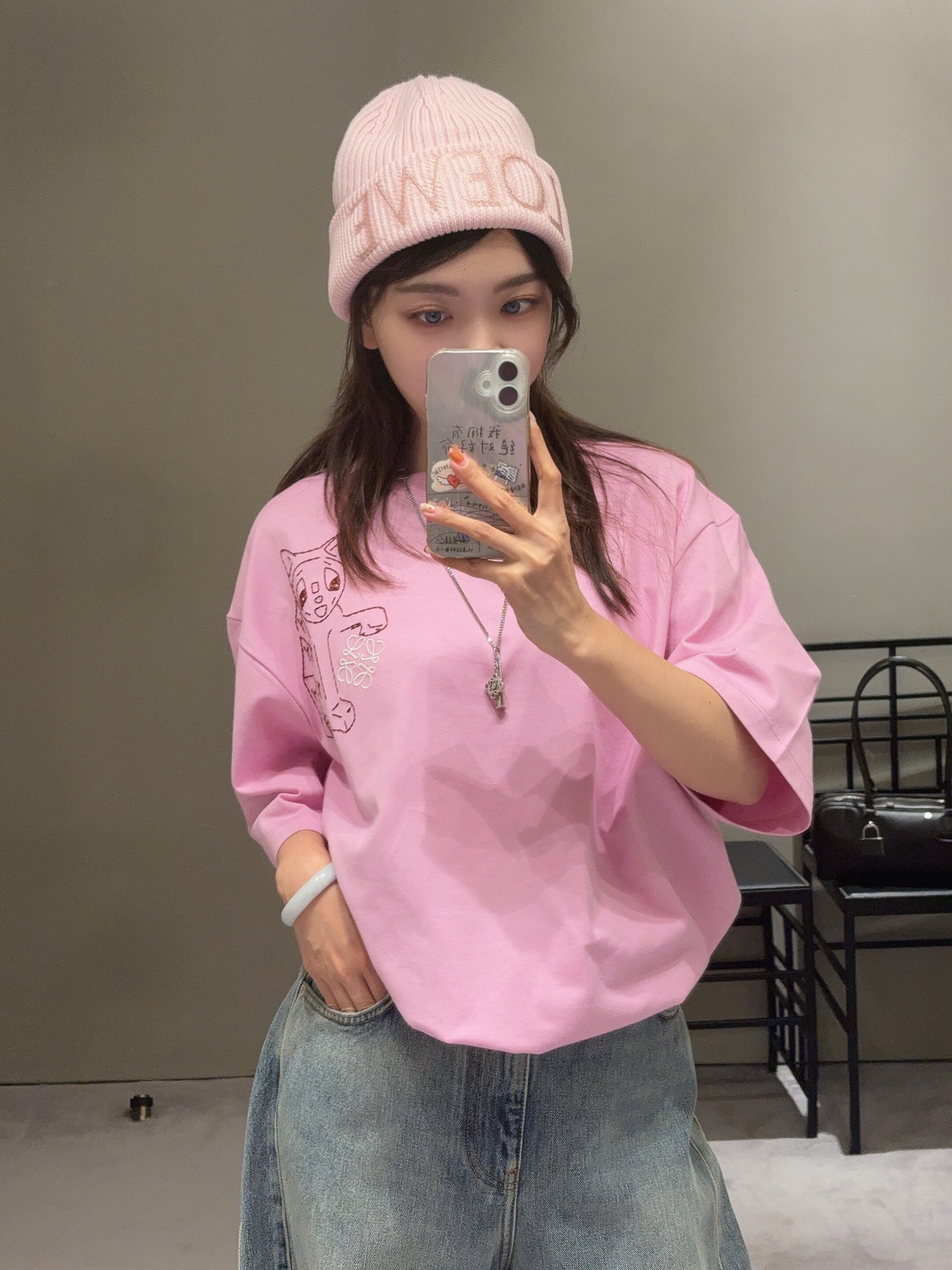 Loewe  로에베 루이스 웨인 고양이 자수 반팔 티셔츠 4