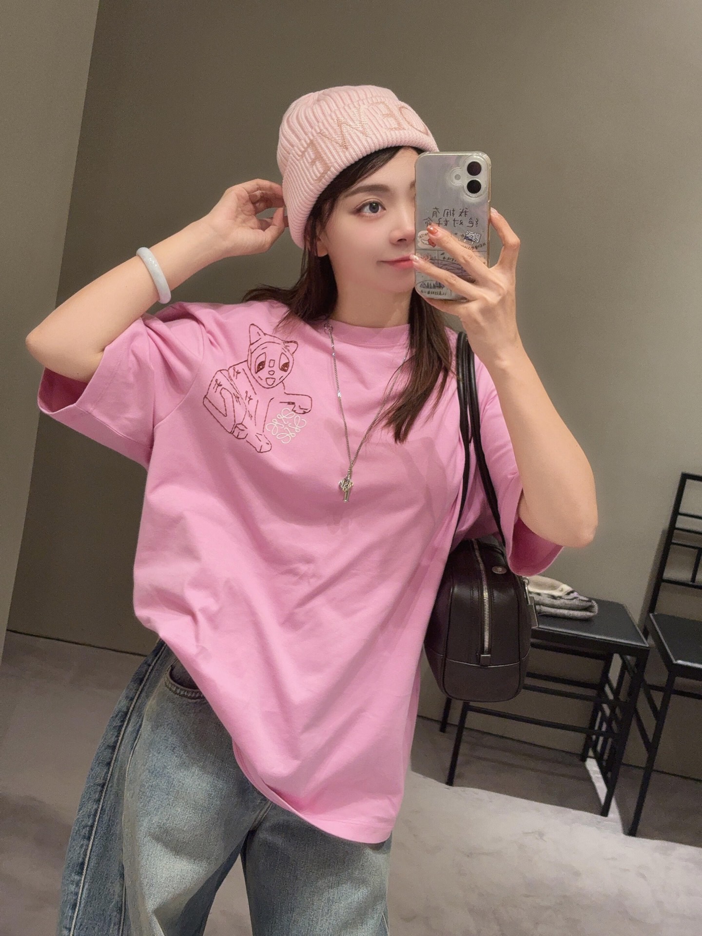 Loewe  로에베 루이스 웨인 고양이 자수 반팔 티셔츠 6