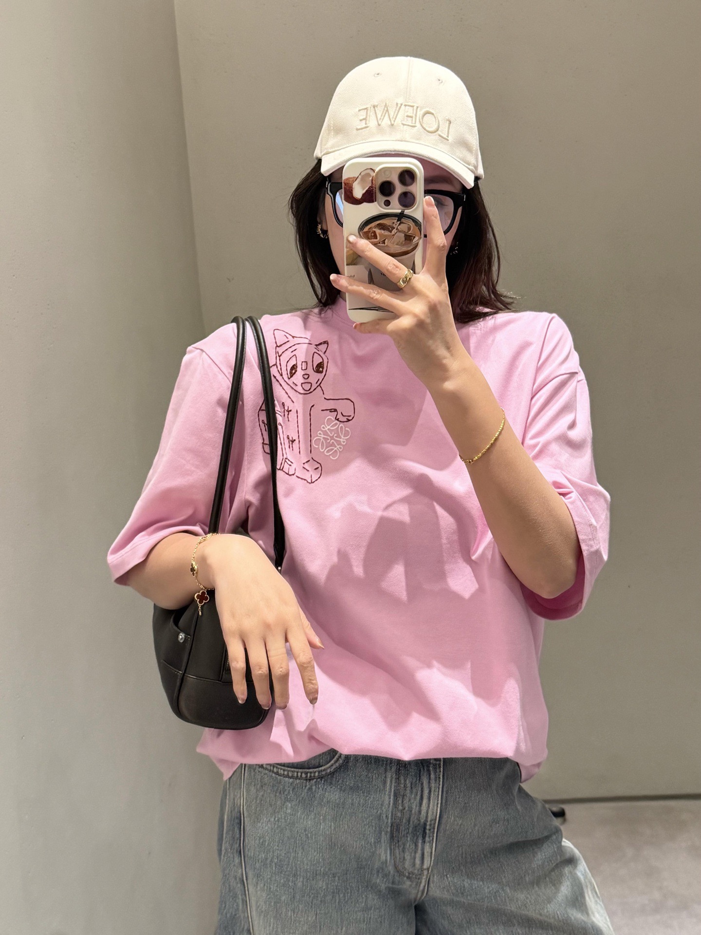 Loewe  로에베 루이스 웨인 고양이 자수 반팔 티셔츠 7