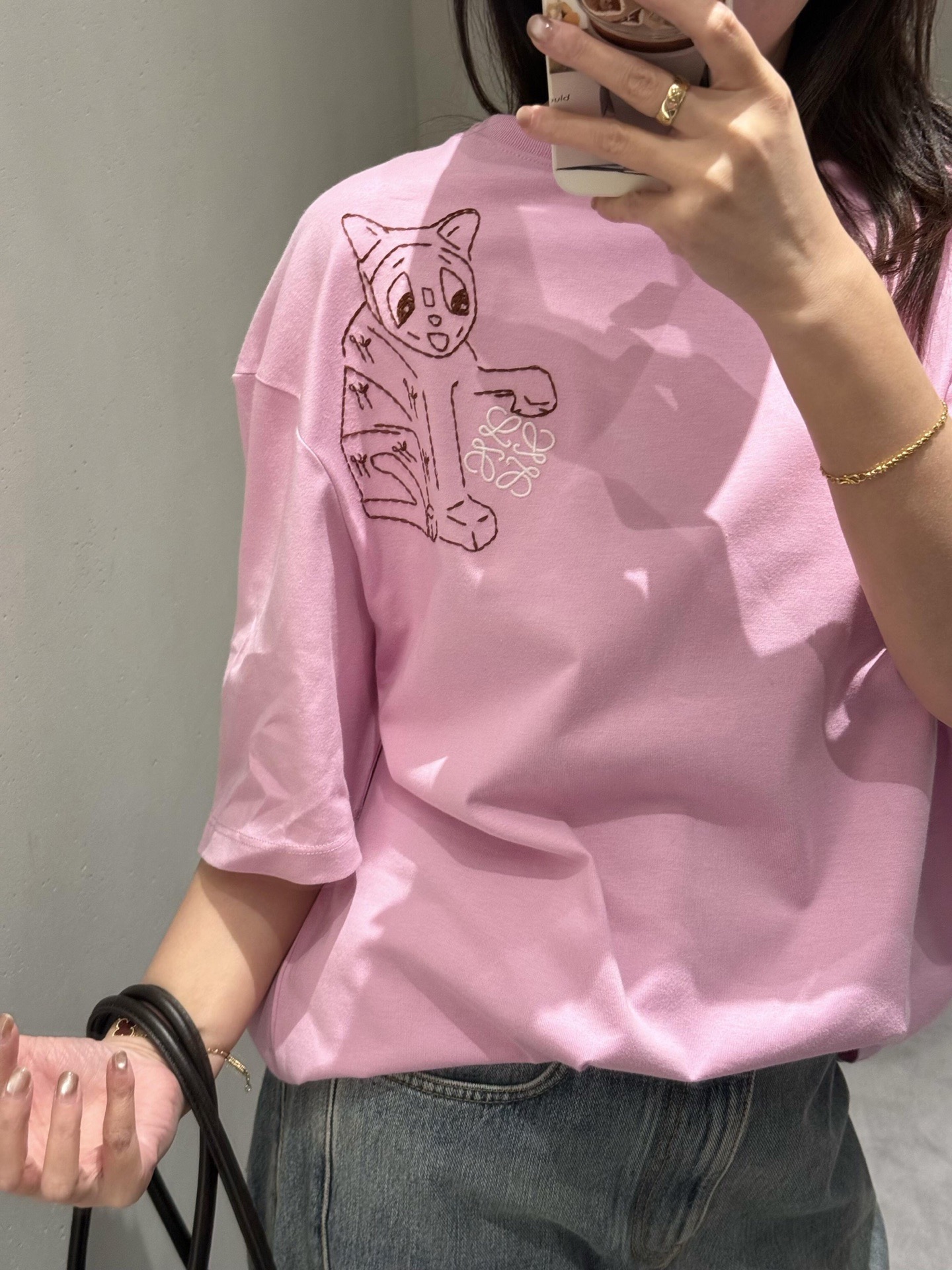 Loewe  로에베 루이스 웨인 고양이 자수 반팔 티셔츠 8