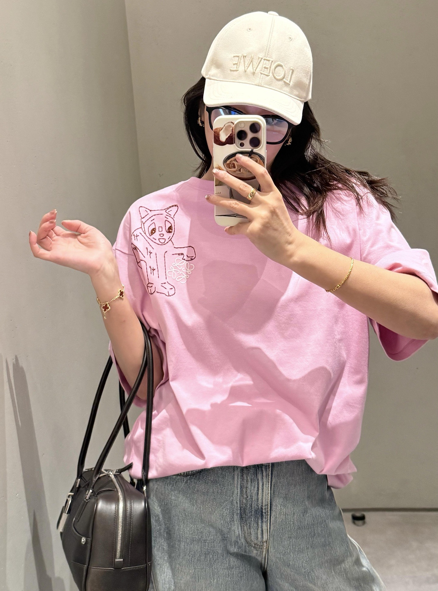 Loewe  로에베 루이스 웨인 고양이 자수 반팔 티셔츠 9