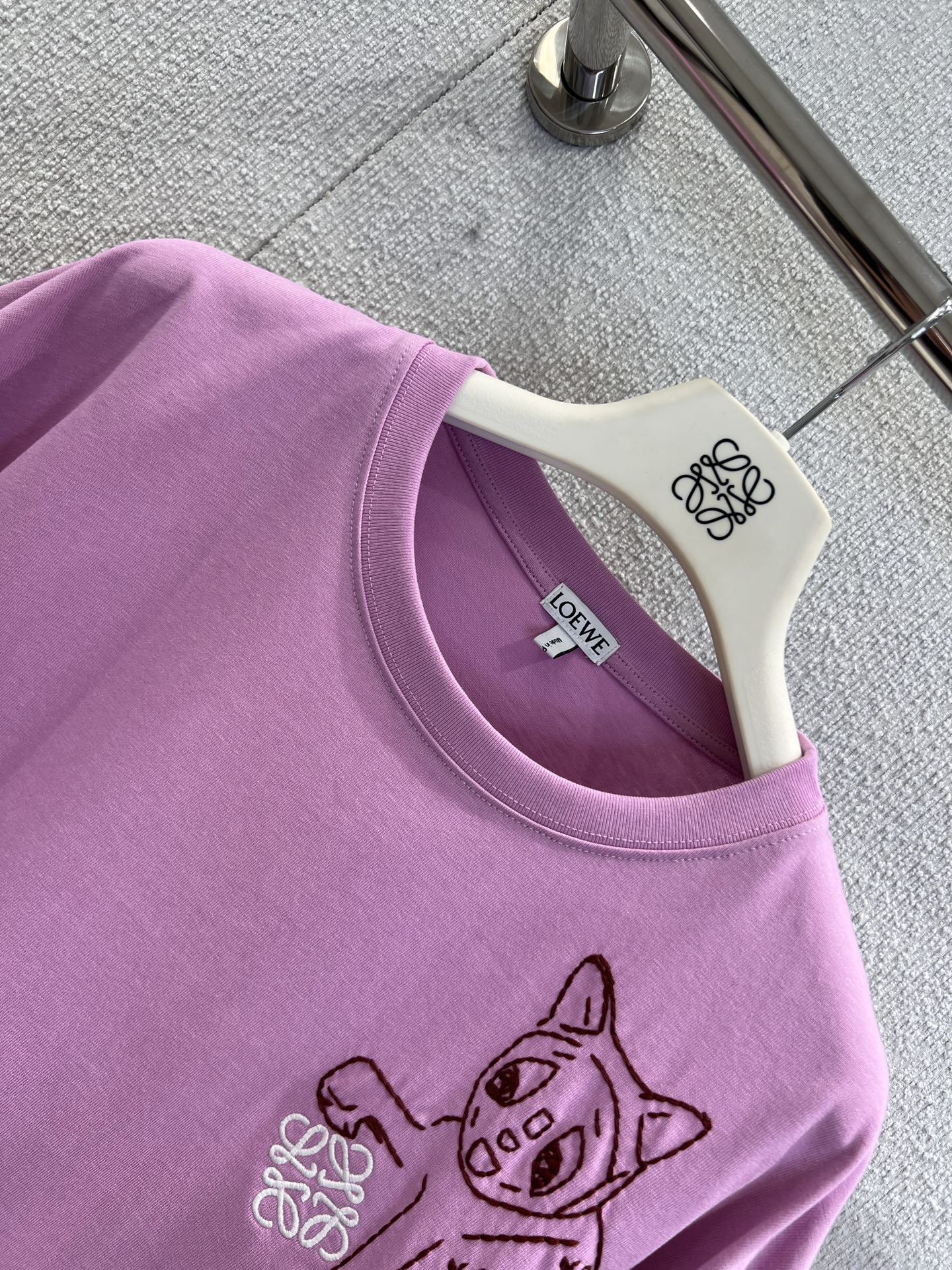 Loewe  로에베 루이스 웨인 고양이 자수 반팔 티셔츠 13