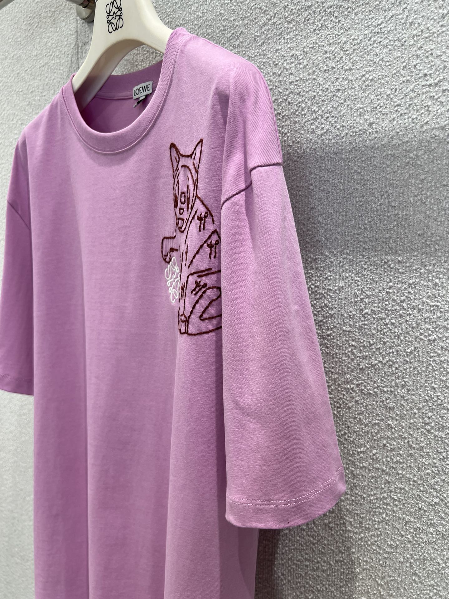 Loewe  로에베 루이스 웨인 고양이 자수 반팔 티셔츠 16