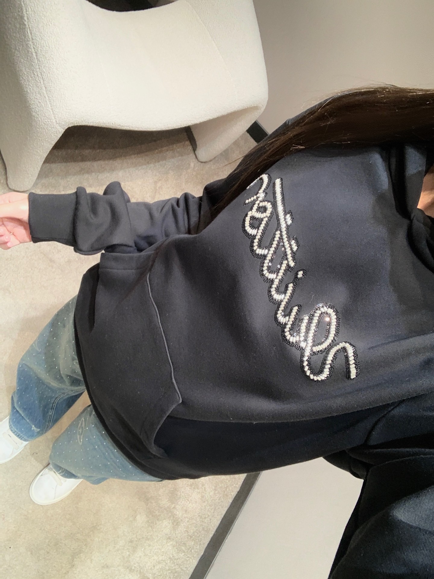 Louis Vuitton 루이비통 진주 자수 로고 후드 티셔츠 5