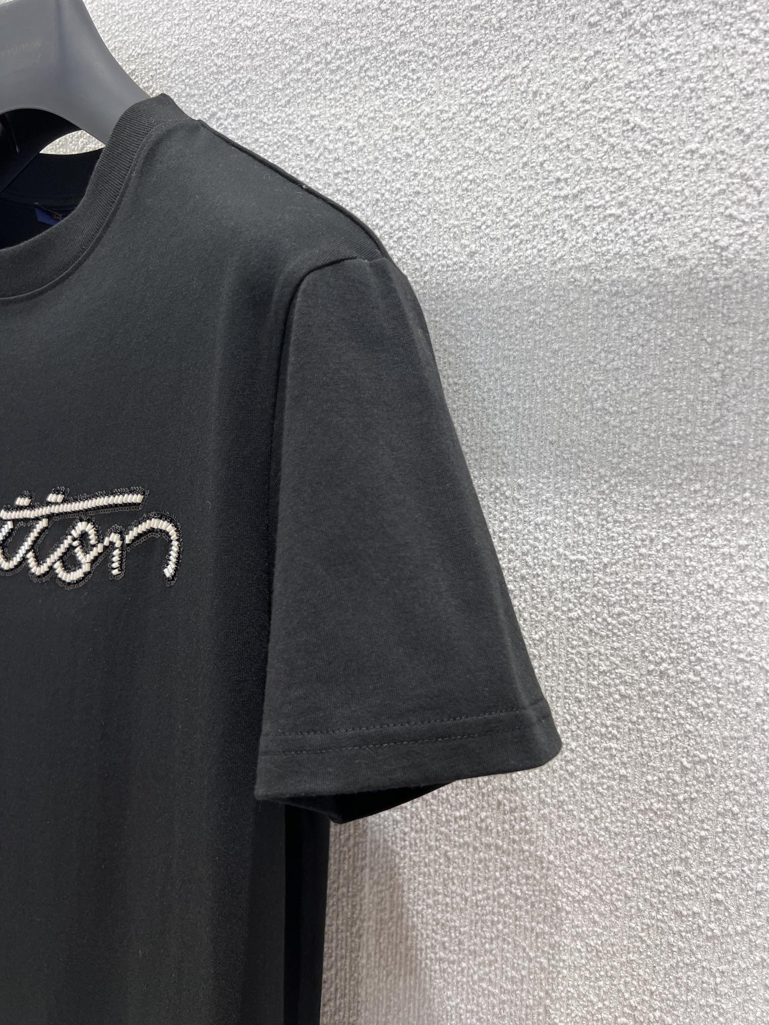 Louis Vuitton 루이비통 루이 비통 진주 장식 로고 반팔 티셔츠 17